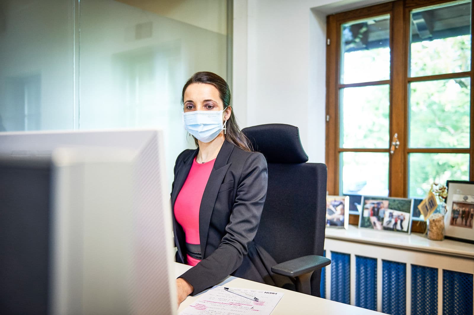 Anja Utermark in her office on site in Molsheim.