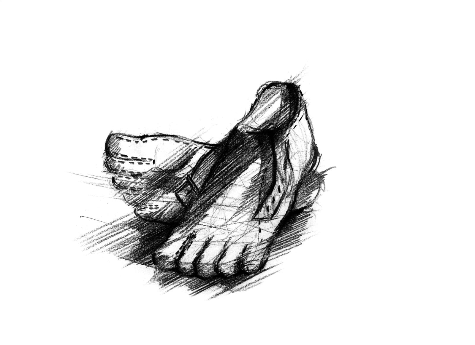Ettore’s five-toed shoes