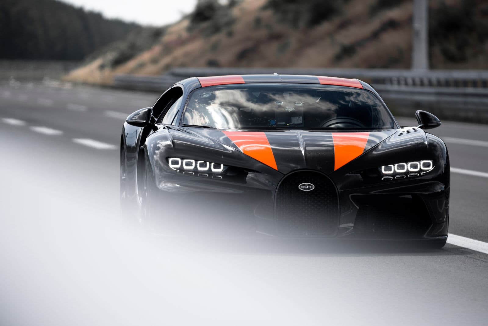 Derivé de la Bugatti Chiron (voiture pre-série), piste d’essai Ehra-Lessien