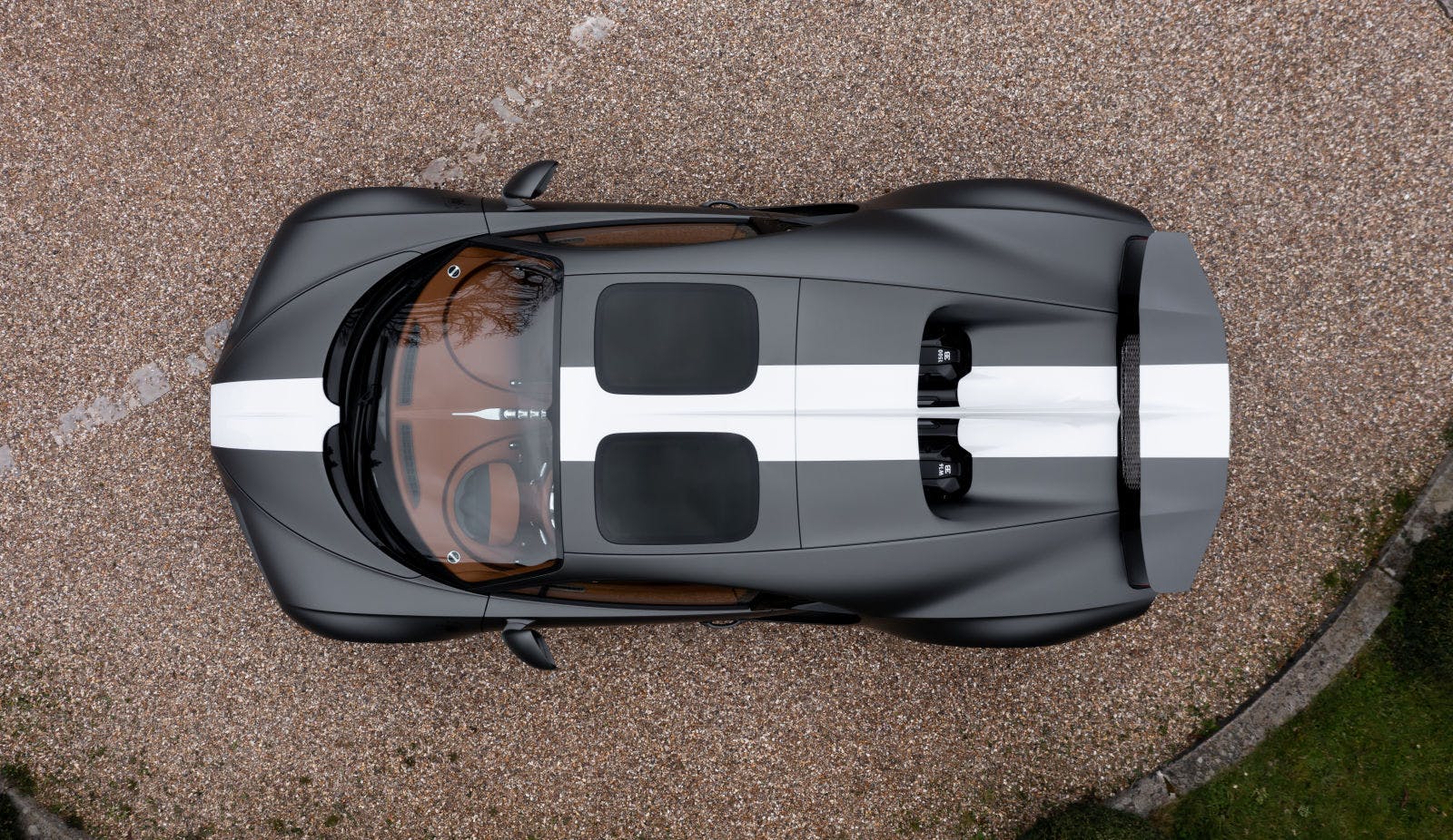 Bugatti Chiron Sport “Les Légendes du Ciel” static – top view.