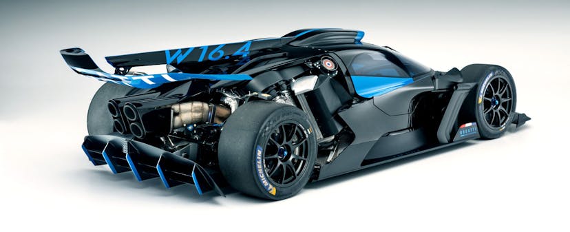 Bugatti Bolide - Le véhicule vue de l‘arrière