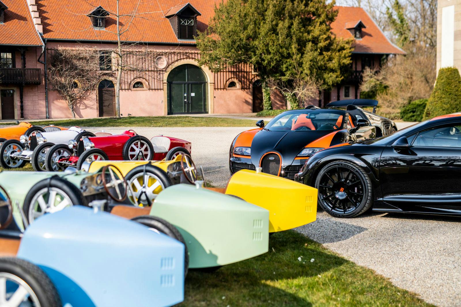 Bugatti creates ultimate handover experience with eight extraordinary models.