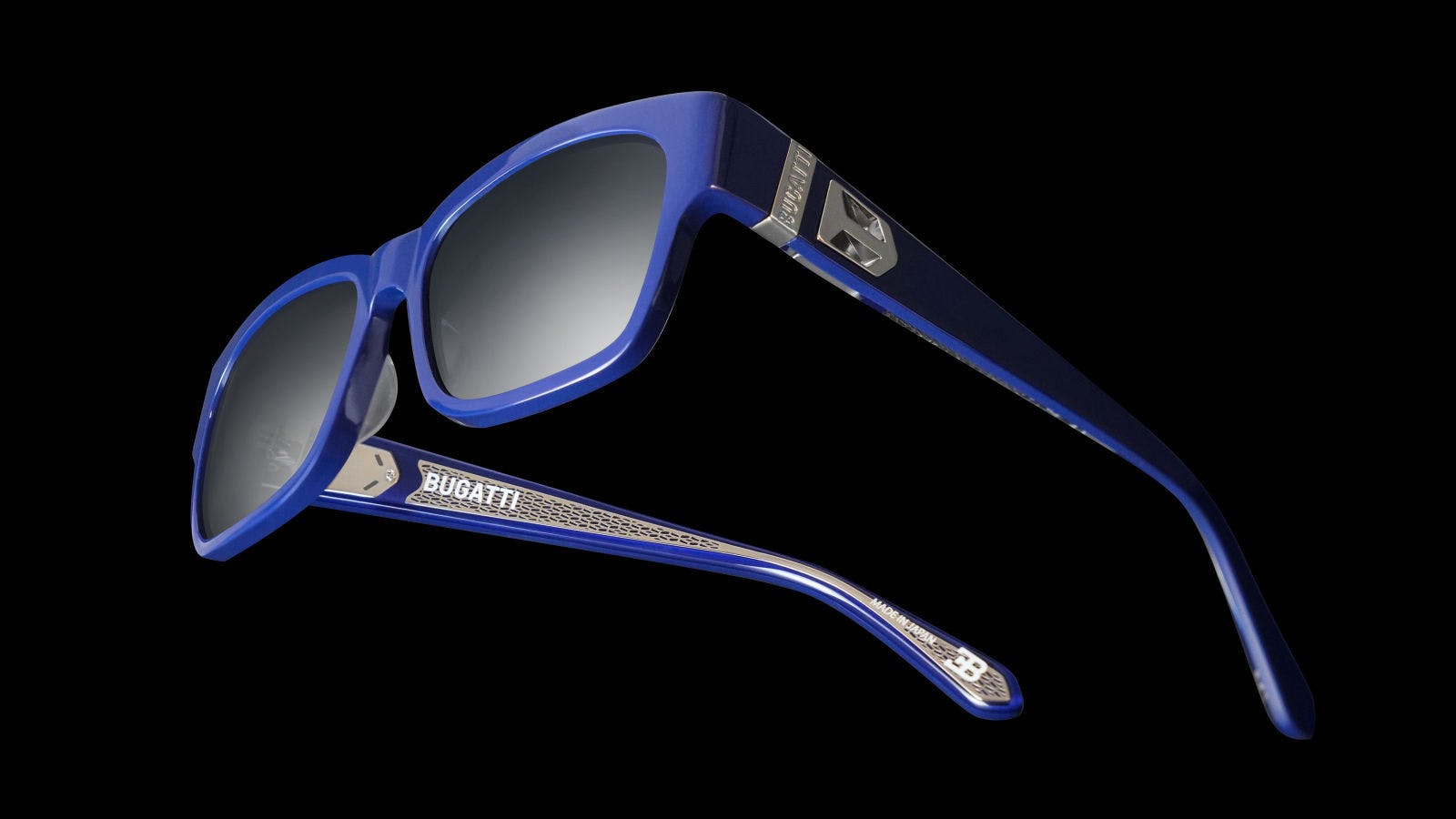 29. Bleu foncé et argent sterling 925, Collection One par Bugatti Eyewear.