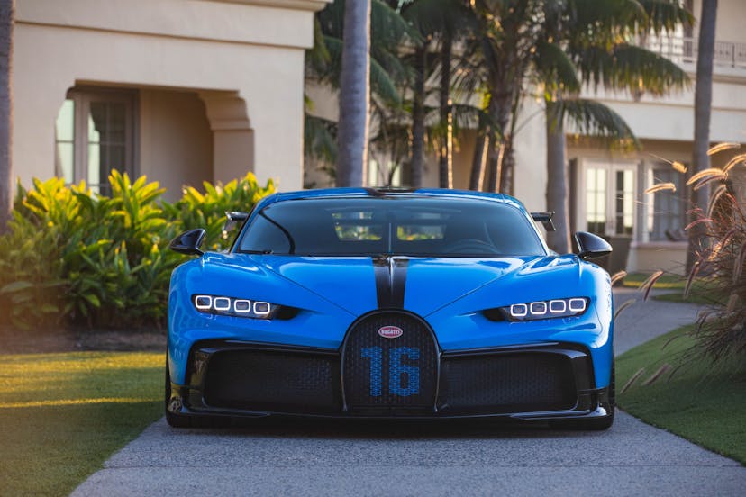 The latest Bugatti hyper sports car from Molsheim, France, visits Orange County.