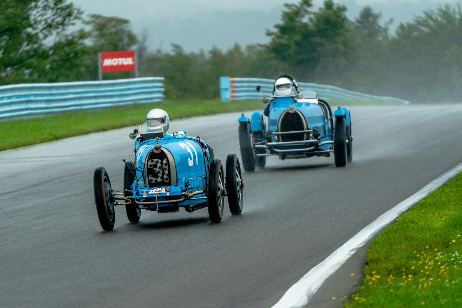 Victory in Class 3 went to a Type 37A at the 2022 U.S. Bugatti Grand Prix.