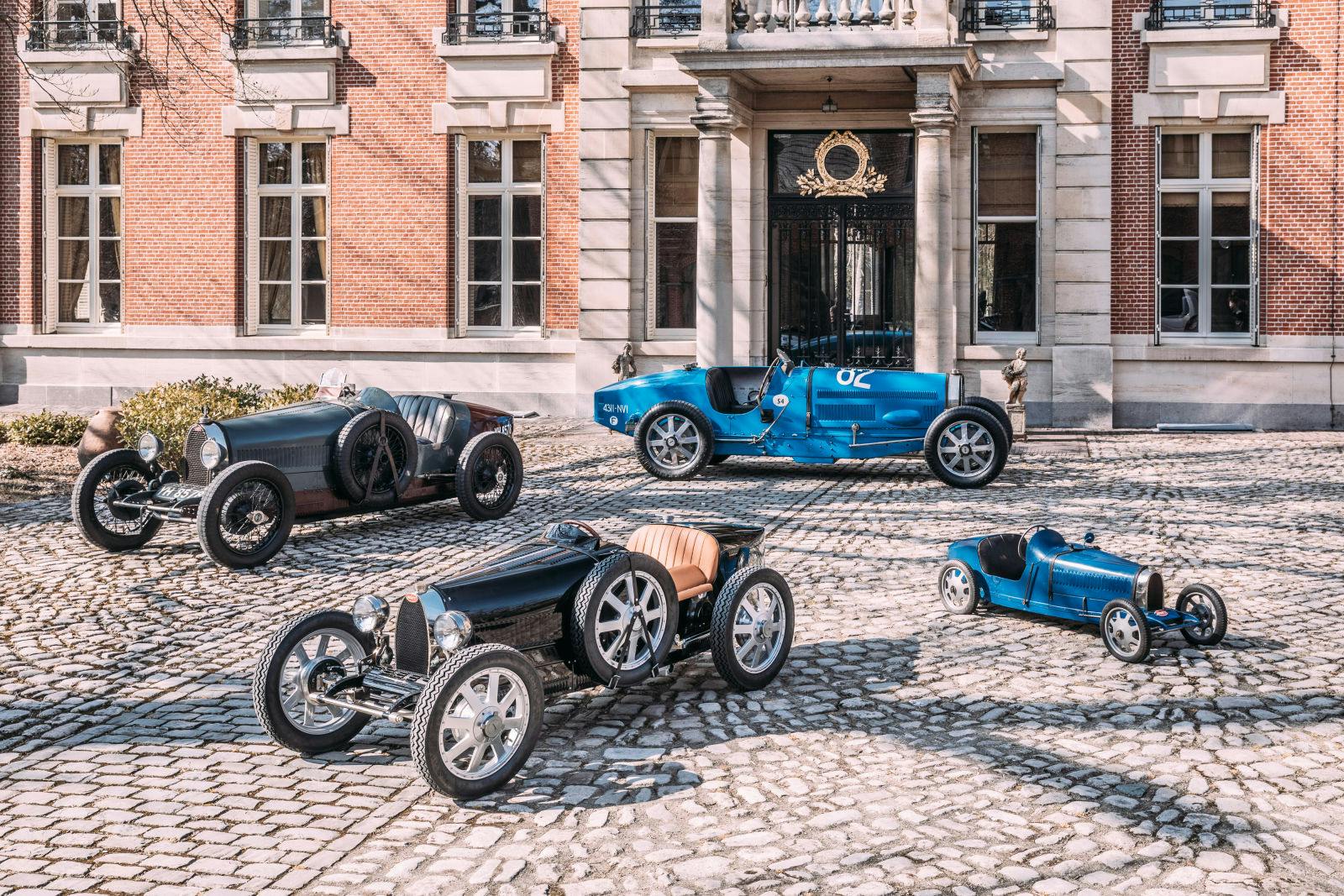 Der Bugatti Baby II ist eine willkommene Ergänzung der umfangreichen Bugatti-Sammlung des Kunden.