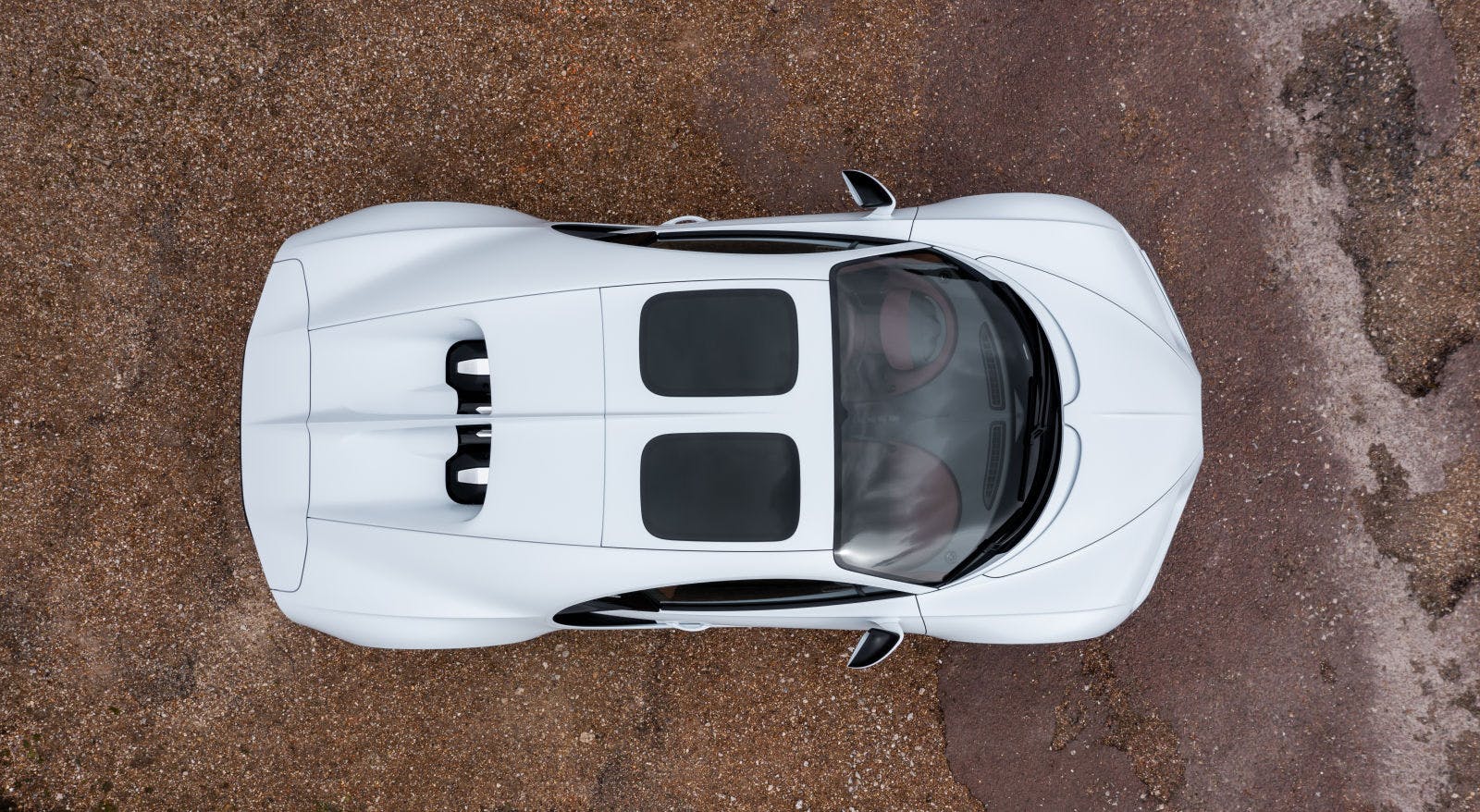 Bugatti Chiron Sport static – top view.