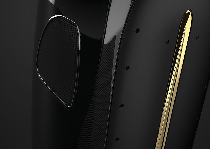 The Royale “Edition Noir” in detail, limited to 15 pairs of speakers.