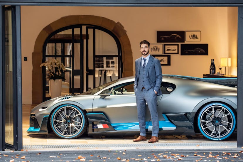 Été 2019: Paolo Fanucci au siège de Bugatti à Molsheim.