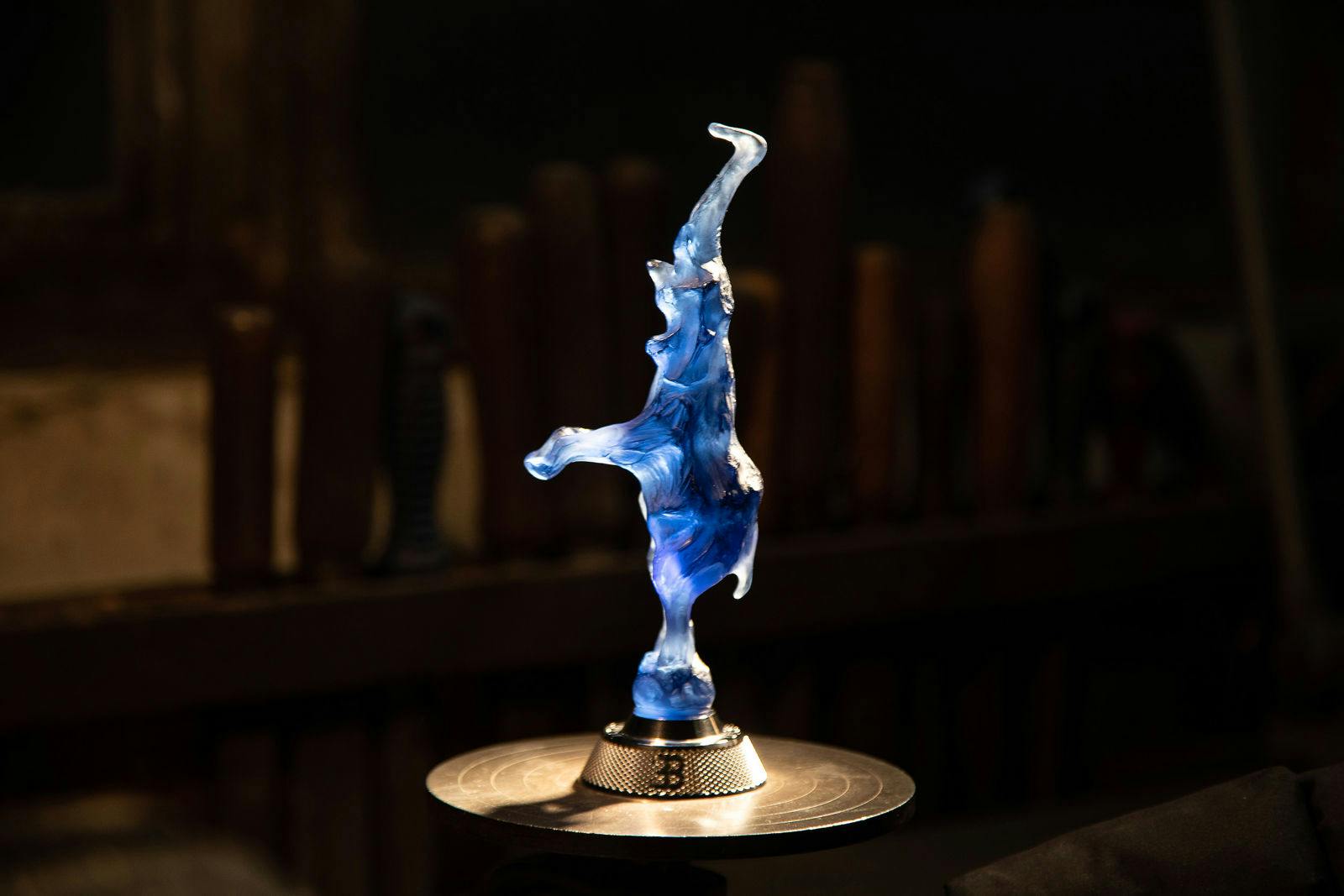 The ‘Dancing Elephant’ crystal sculpture by Lalique is inspired by Rembrandt Bugatti's ‘Dancing Elephant’.