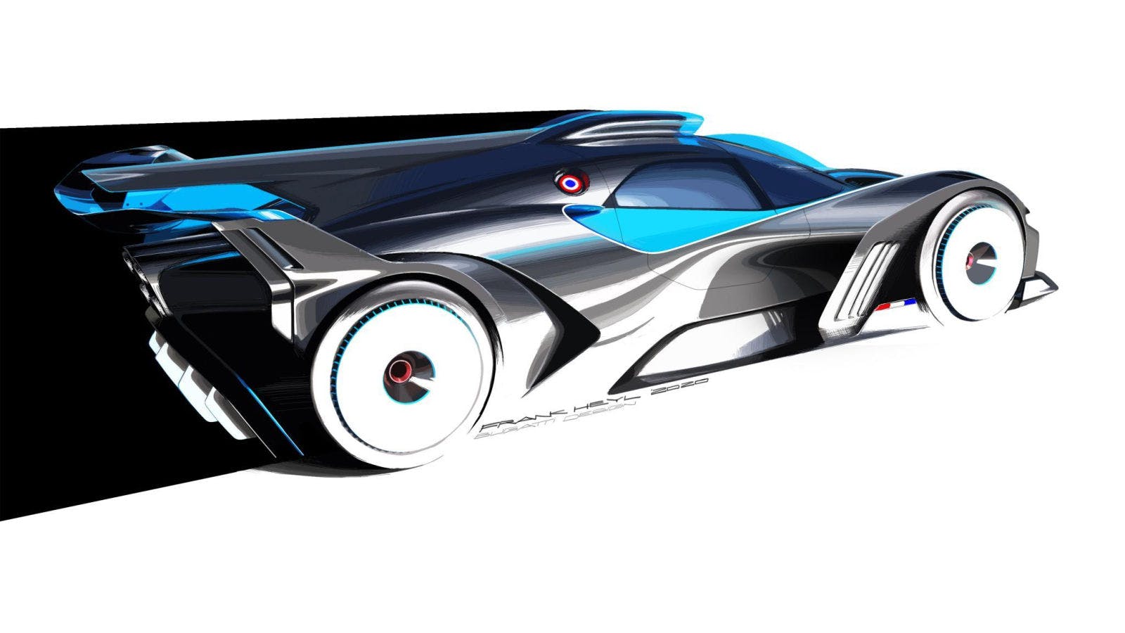 Croquis de design du Bolide de Bugatti – Frank Heyl, Bugatti Design