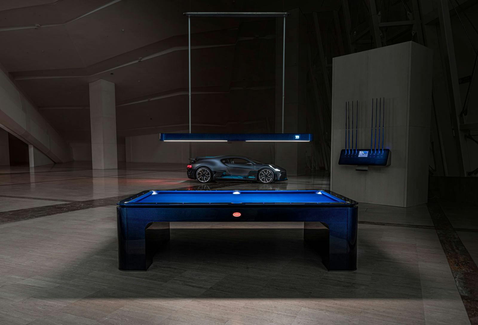Bugattis erster Billardtisch steht kurz vor Auslieferung.