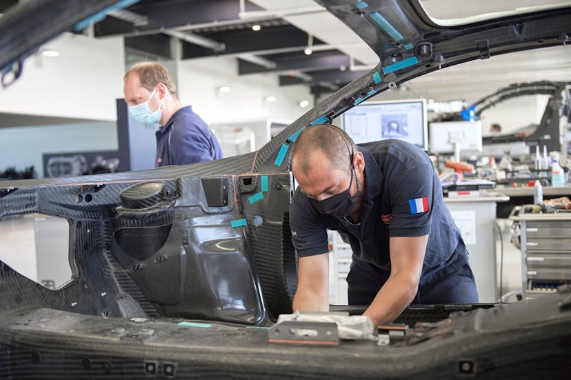 Bugatti restarts production in the workshop