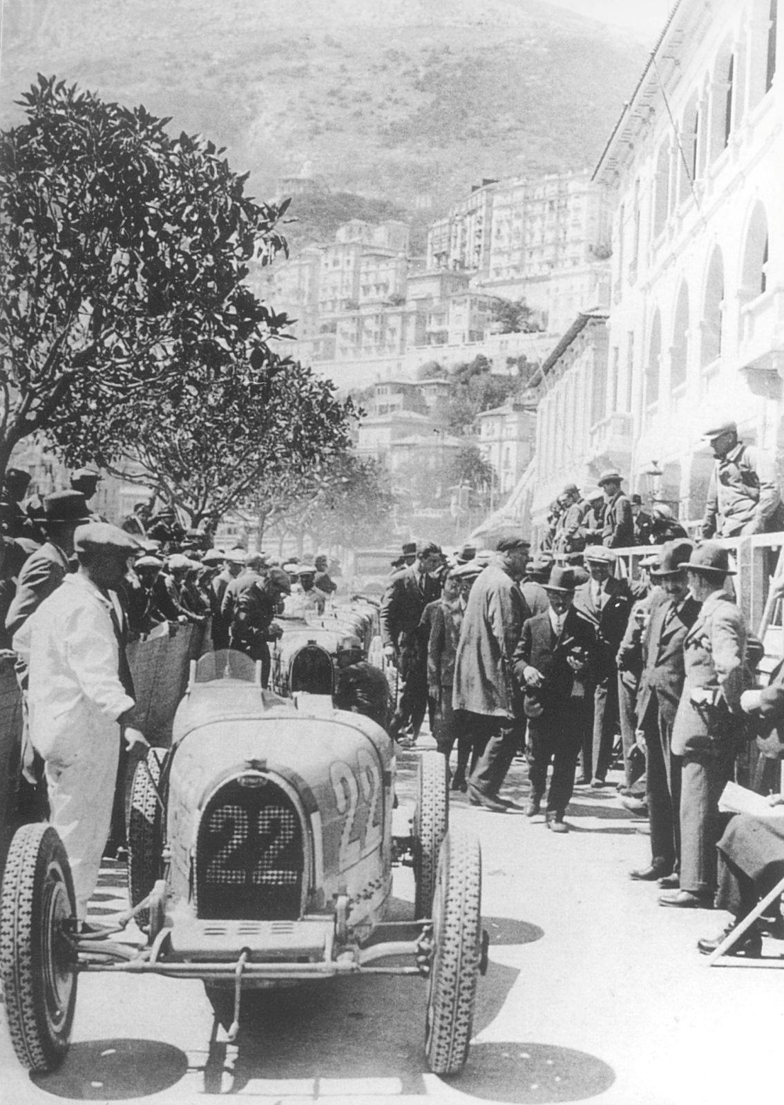 The Bugatti Type 51 at the Monaco Grand Prix in 1931.