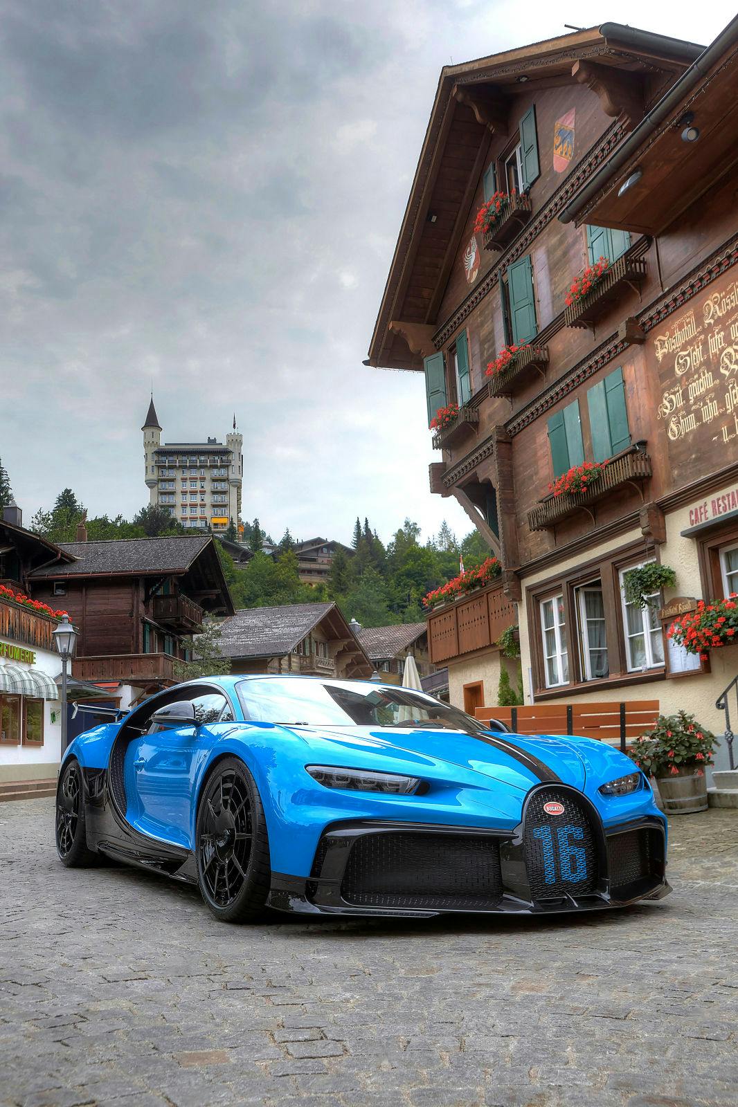 The new Chiron Pur Sport in Gstaad, Switzerland.