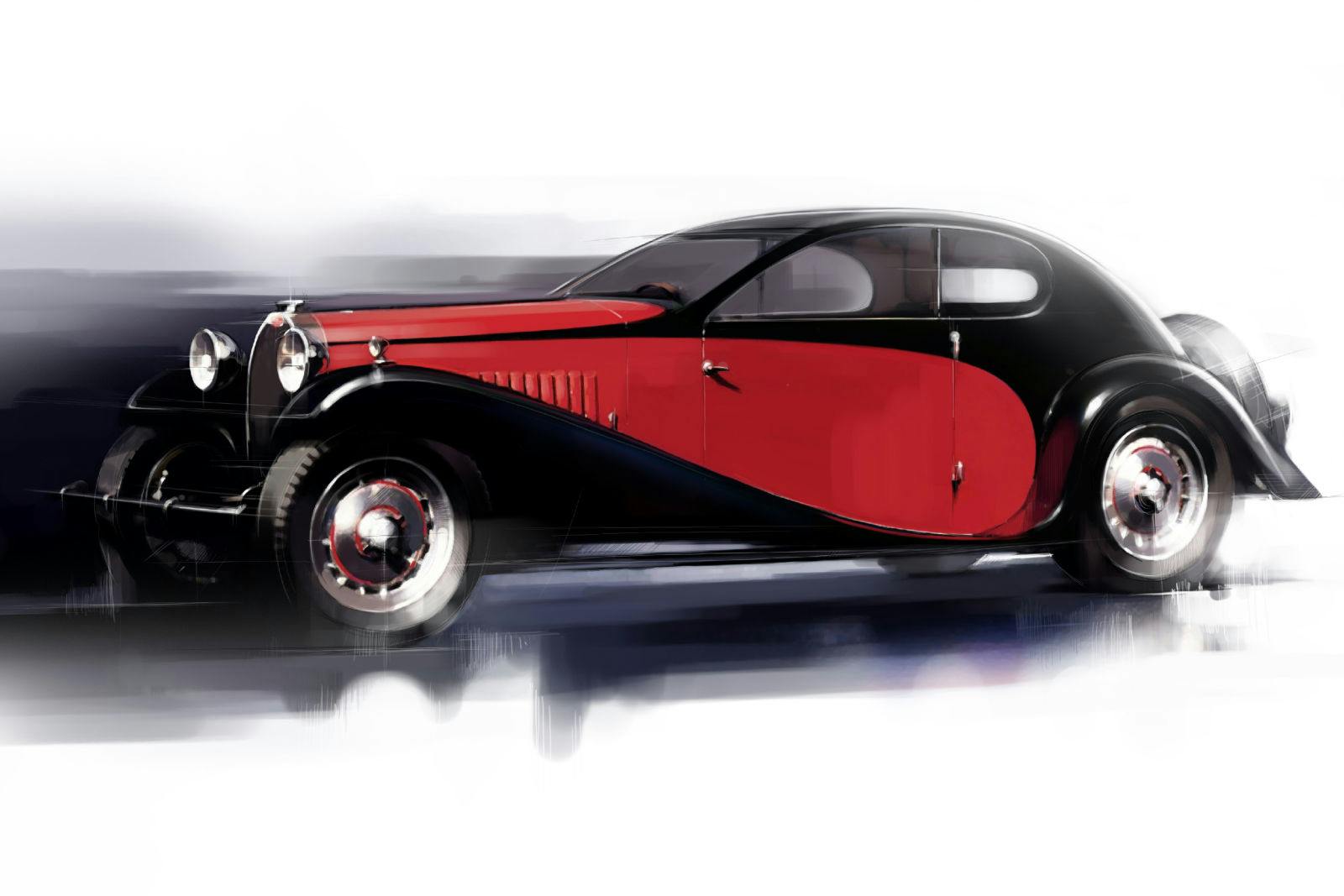 Une Type 50, création de Jean Bugatti.