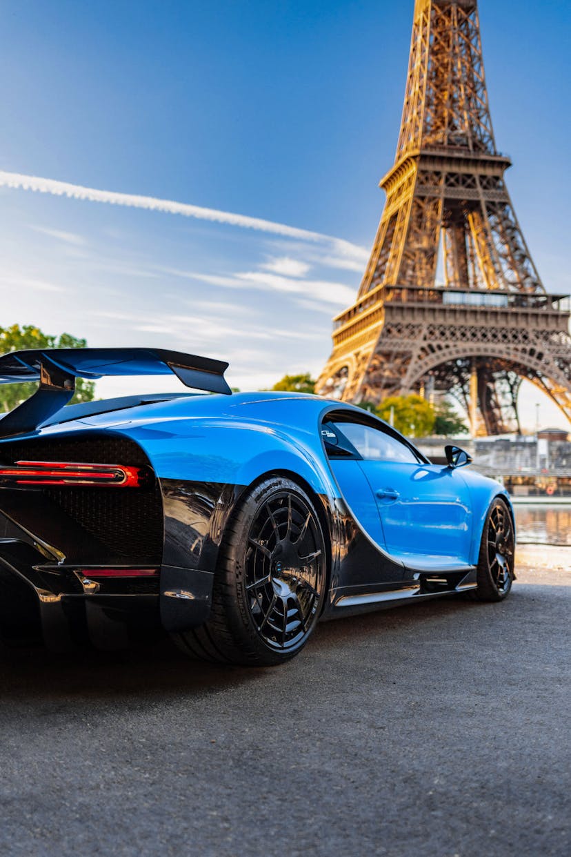 La Bugatti Chiron Pur Sport en tournée en Europe. Première étape : Paris.