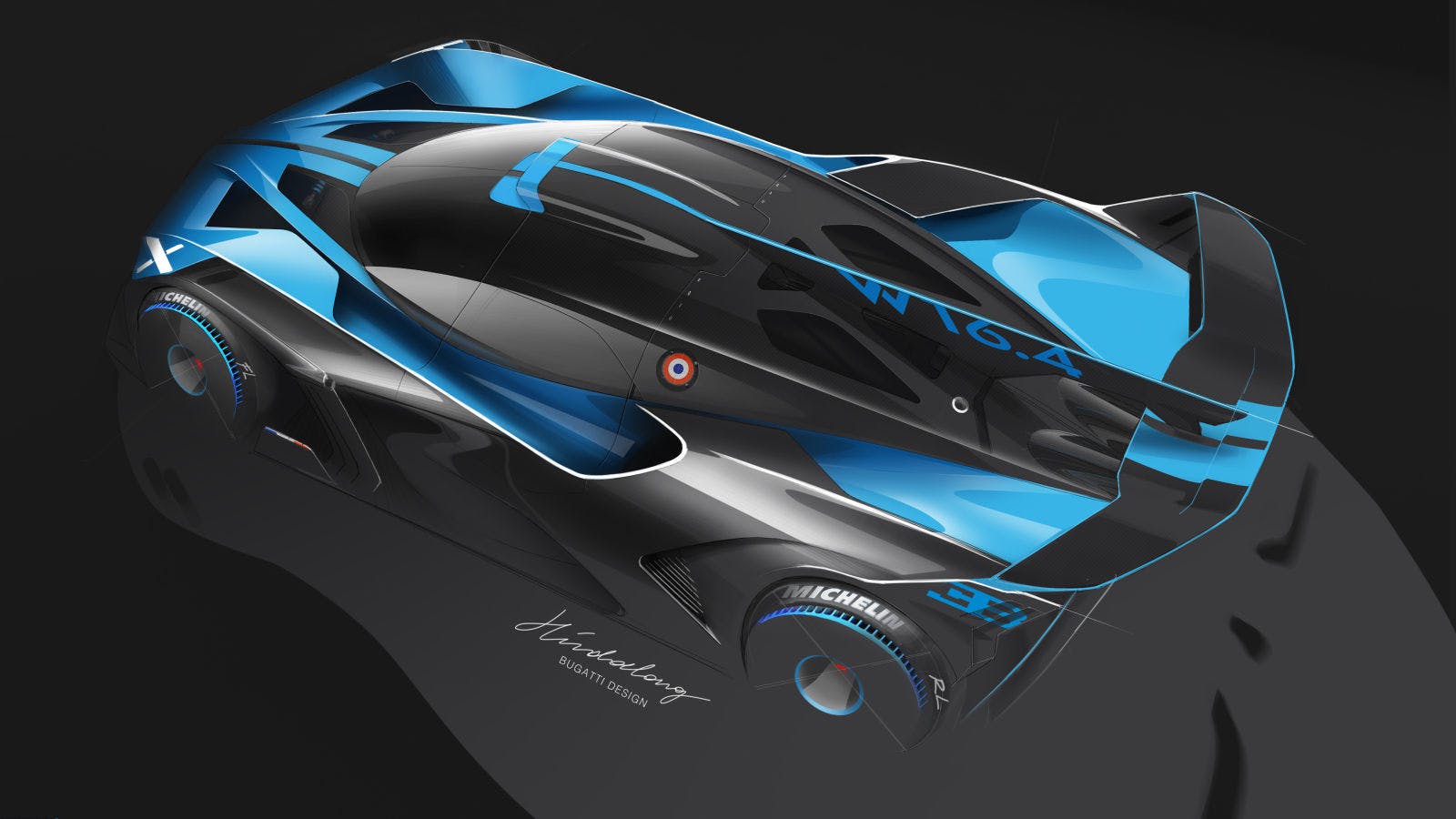 Croquis de conception du Bolide de Bugatti – Artur Hindalong, Bugatti Design