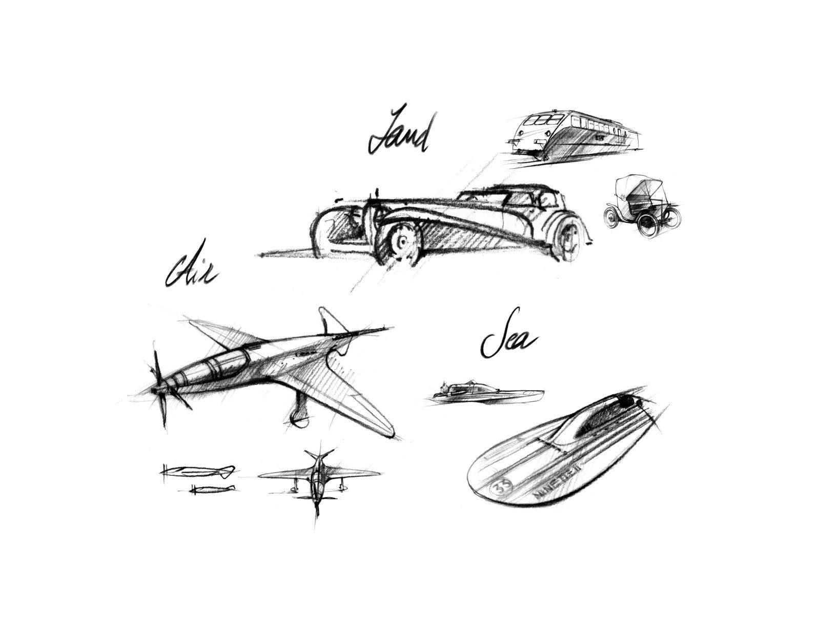 Die vielseitigen Projekte von Ettore Bugatti.