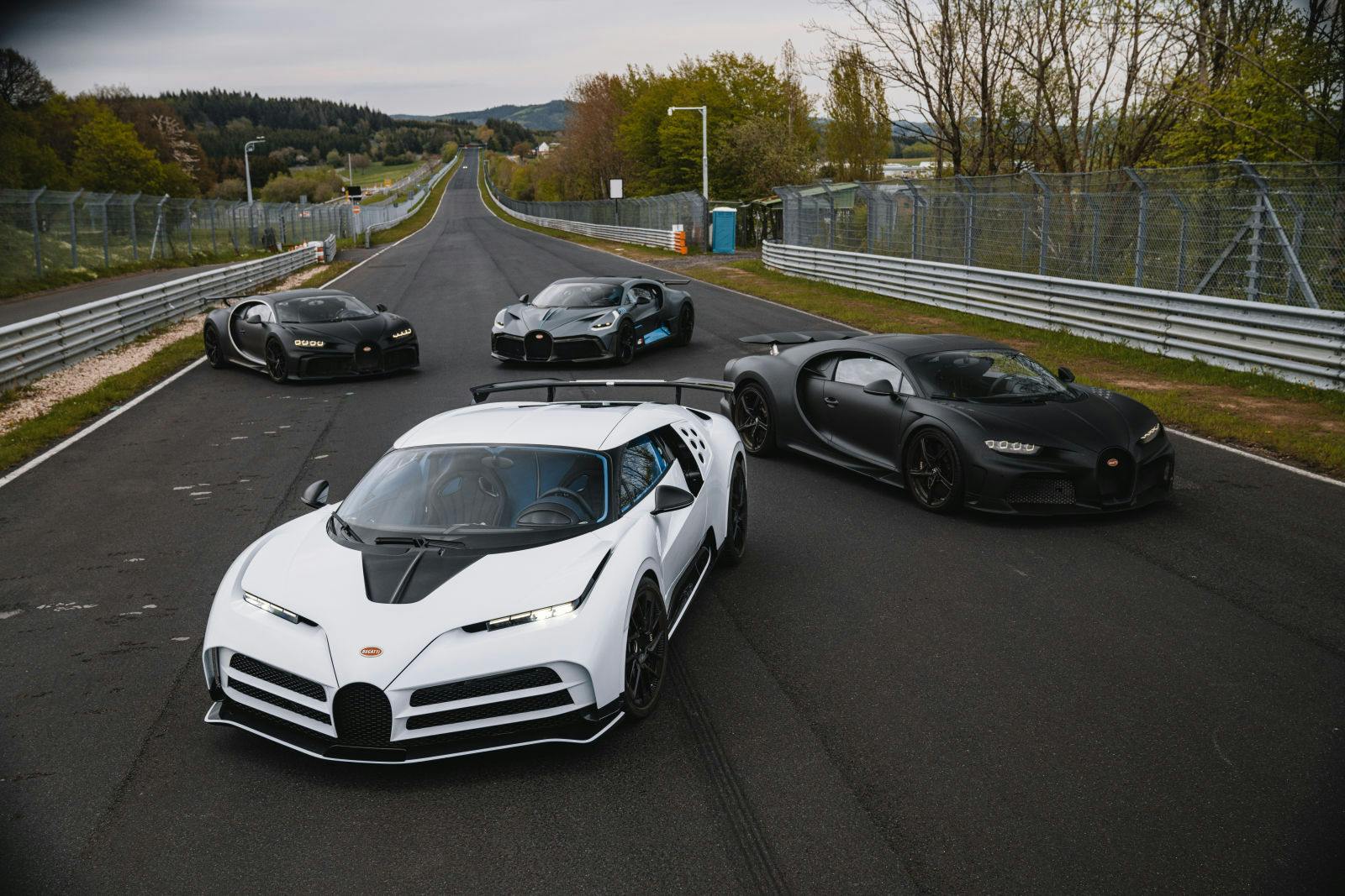 Bugatti takes the world’s most exclusive development lineup to the Nürburgring.