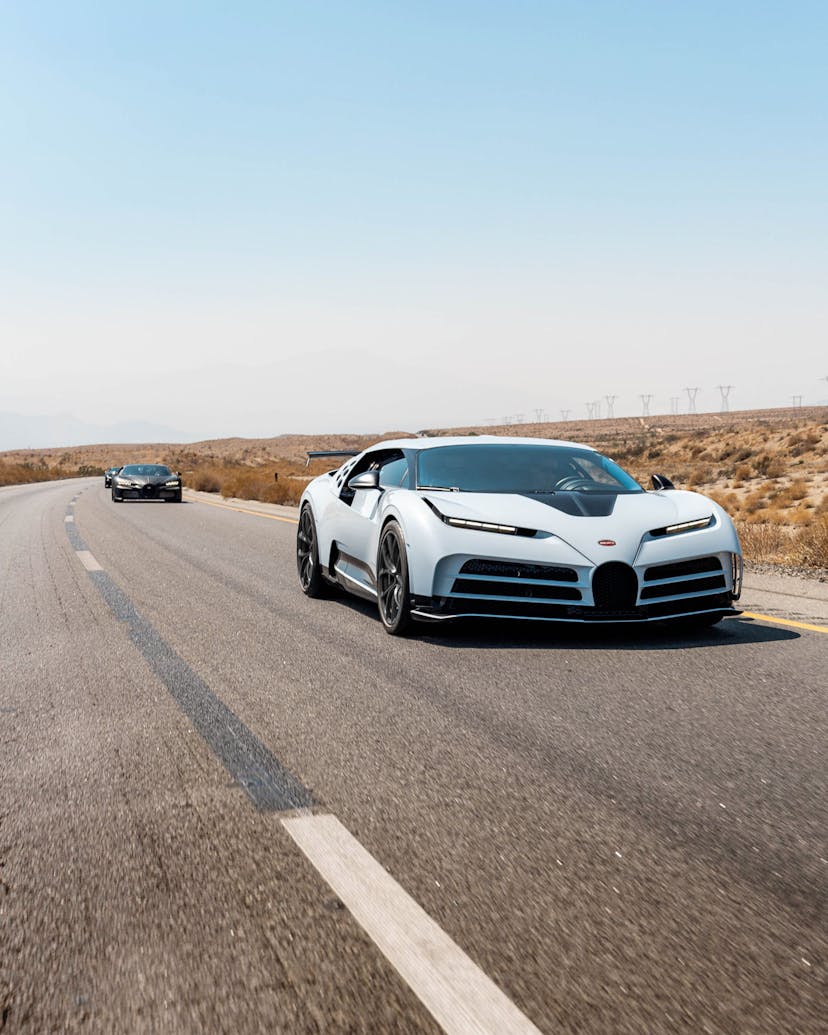 Bugatti-Ingenieure schließen die nächste Entwicklungsphase des exklusiven Centodieci mit ausgiebigen Erprobungsfahrten in der Wüste von Arizona ab.