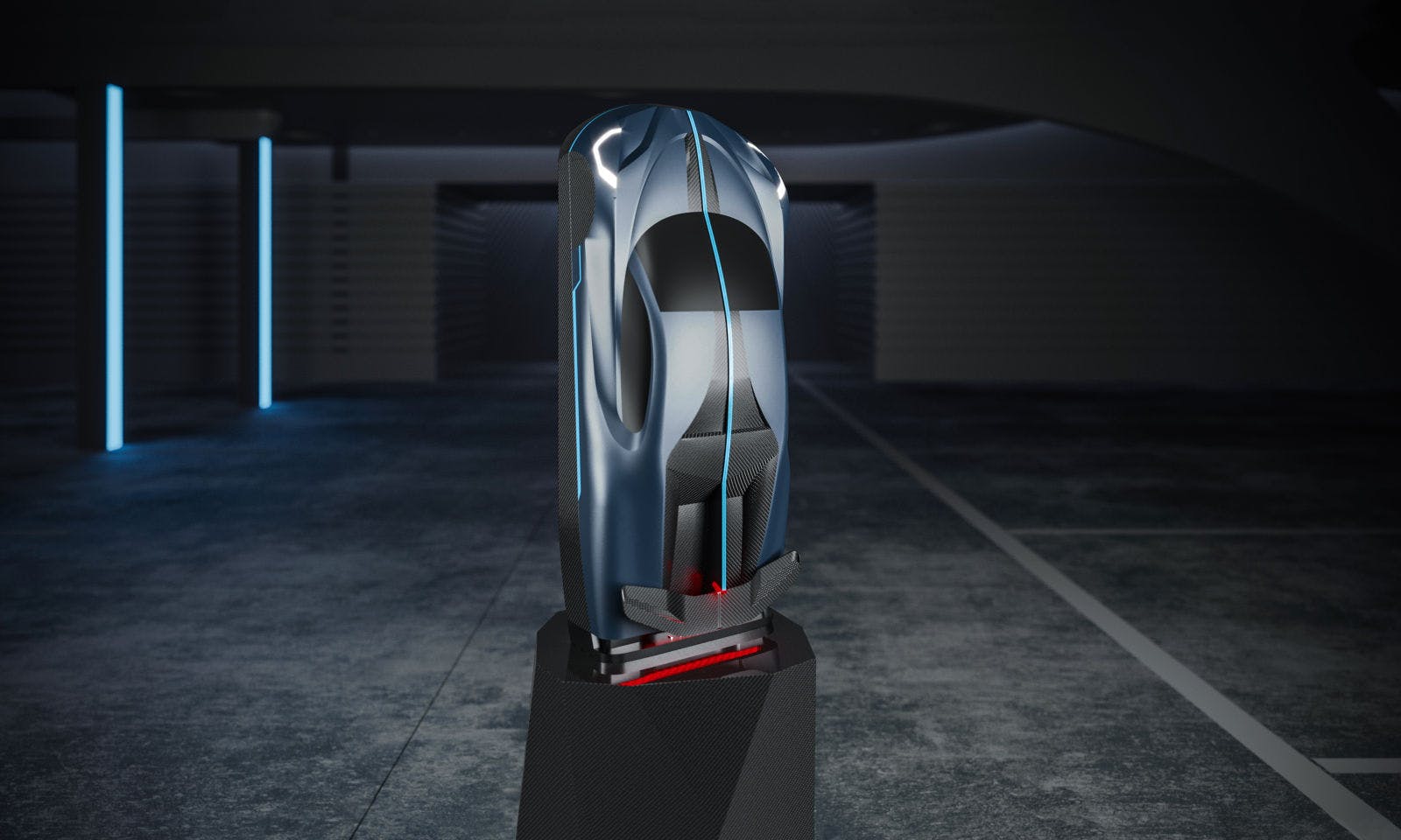 Each ‘La Bouteille Sur Mesure’ case is a sculptural representation of a Bugatti hyper sports car.