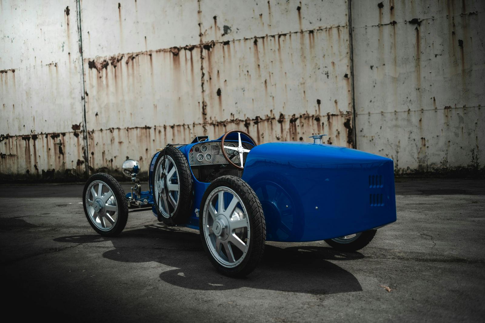 The Bugatti Baby II is 75 percent scale replica of the Bugatti Type 35.