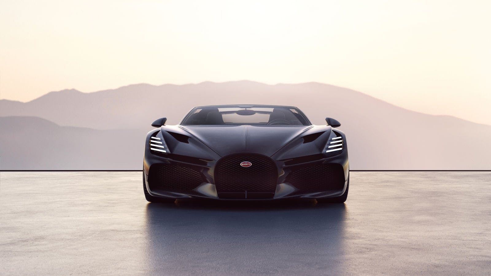 The new Bugatti W16 Mistral, unveiled on August 19 at The Quail, A Motorsports Gathering during Monterey Car Week in California.