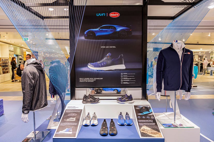 The "UYN for BUGATTI" collection can be seen exclusively at the KaDeWe store in Berlin from June 3rd.