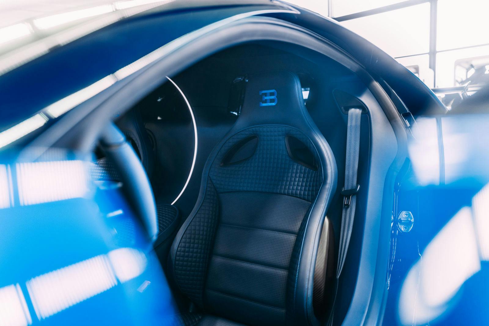 The Centodieci sport seats are adorned with finely quilted leather.