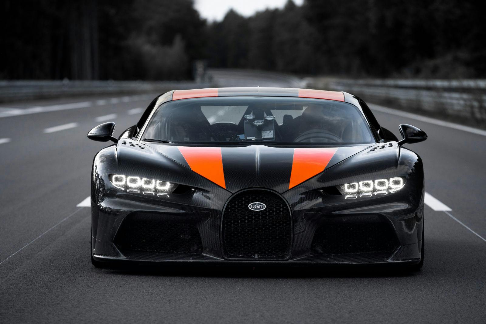 Derivé de la Bugatti Chiron (voiture pre-série), piste d’essai Ehra-Lessien