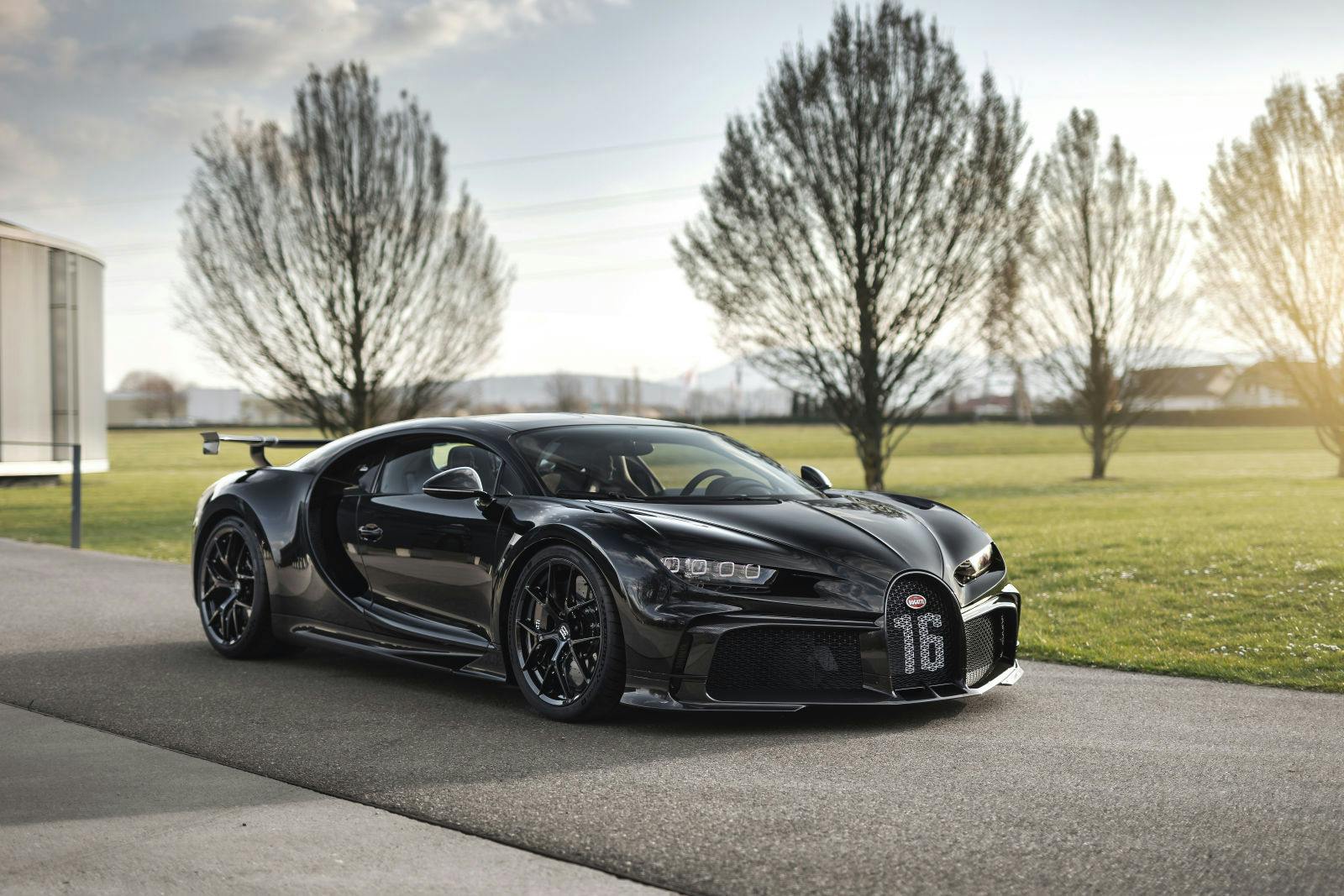 The 300th Chiron, a Bugatti Chiron Pur Sport, leaves the Atelier in Molsheim.