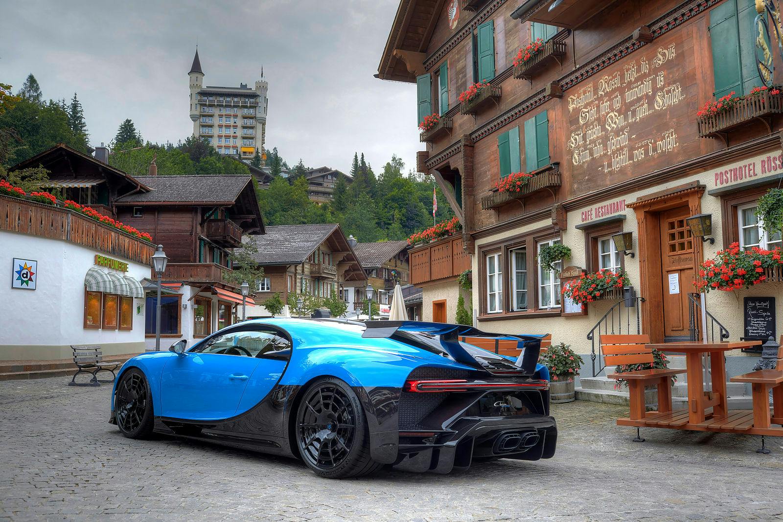 The new Chiron Pur Sport in Gstaad, Switzerland.