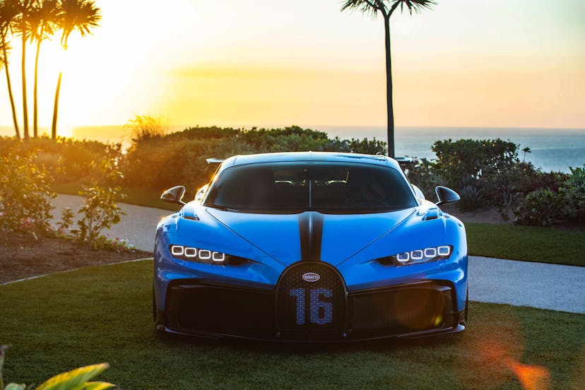 The latest Bugatti hyper sports car from Molsheim, France, visits Orange County.