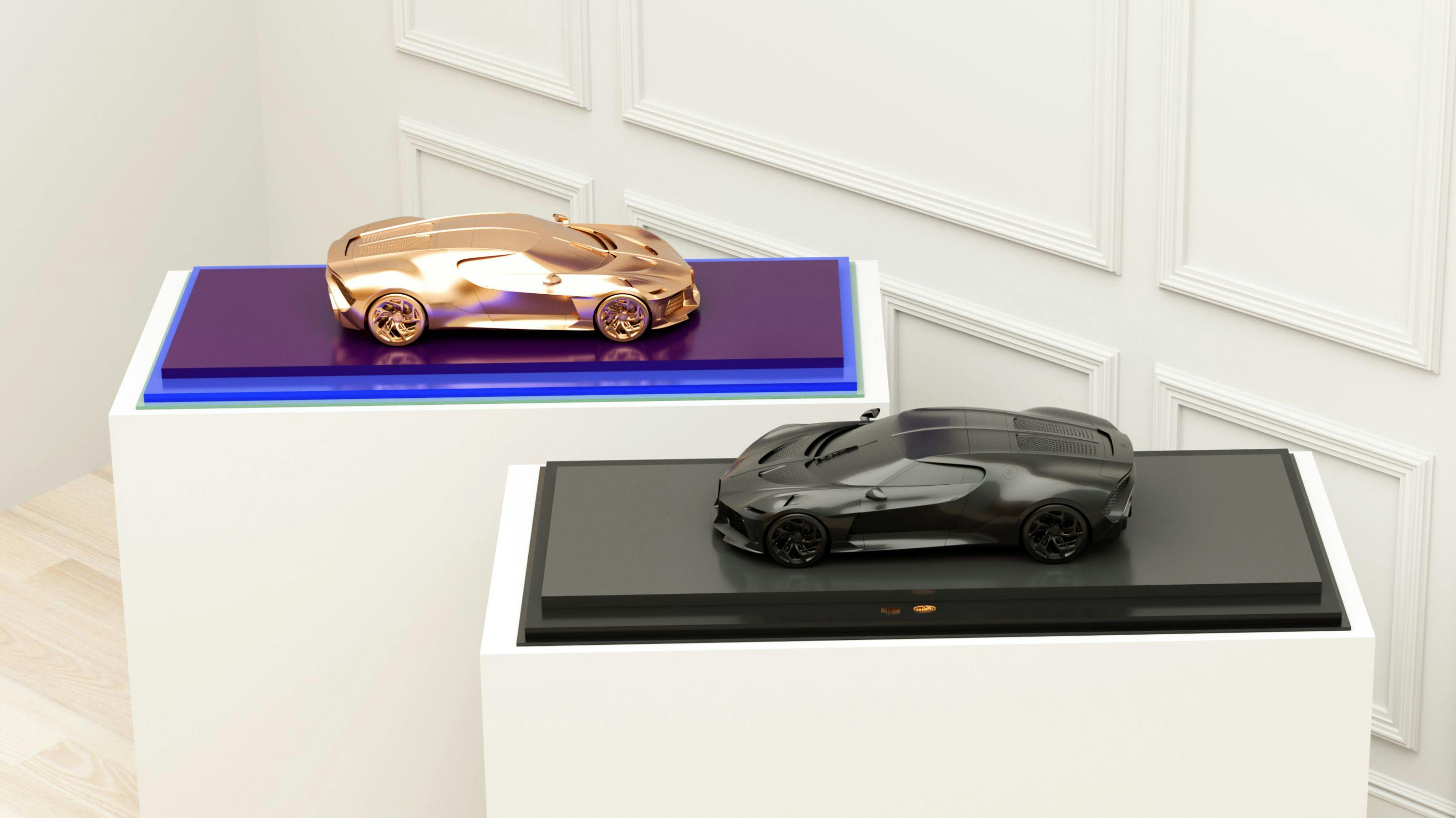 Vente aux enchères de la sculpture Bugatti Asprey « La Voiture Noire » et de son NFT