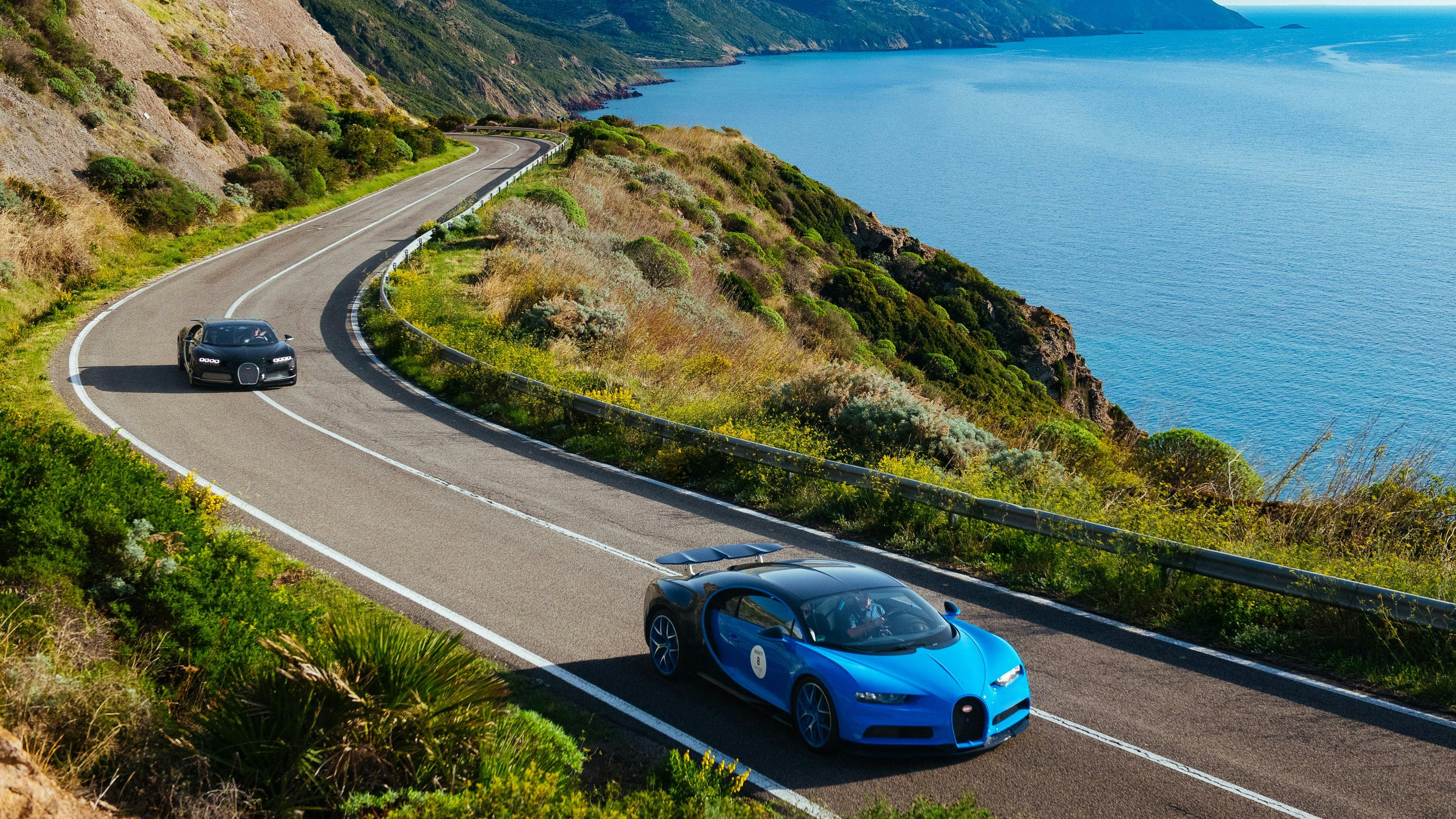 Le Bugatti Grand Tour explore la Sardaigne, joyau de la Méditerranée