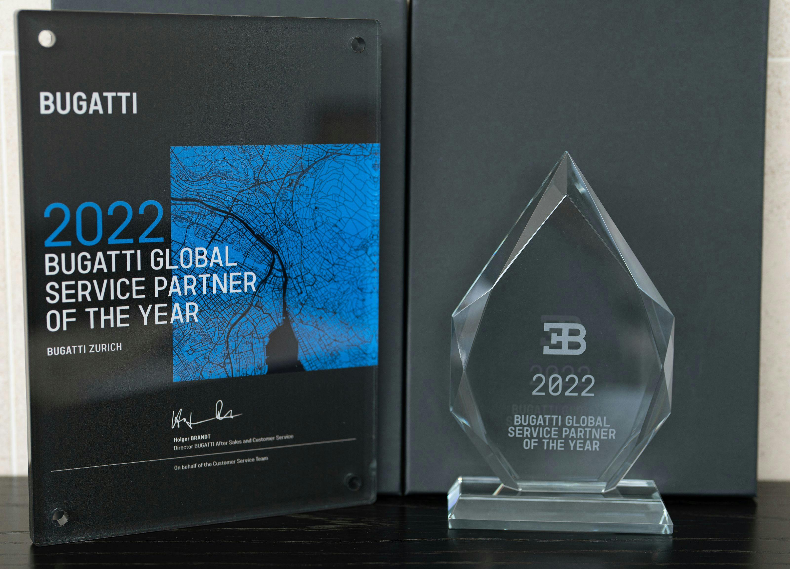 Bugatti gibt die Preisträger des Service Excellence Programme 2022 bekannt