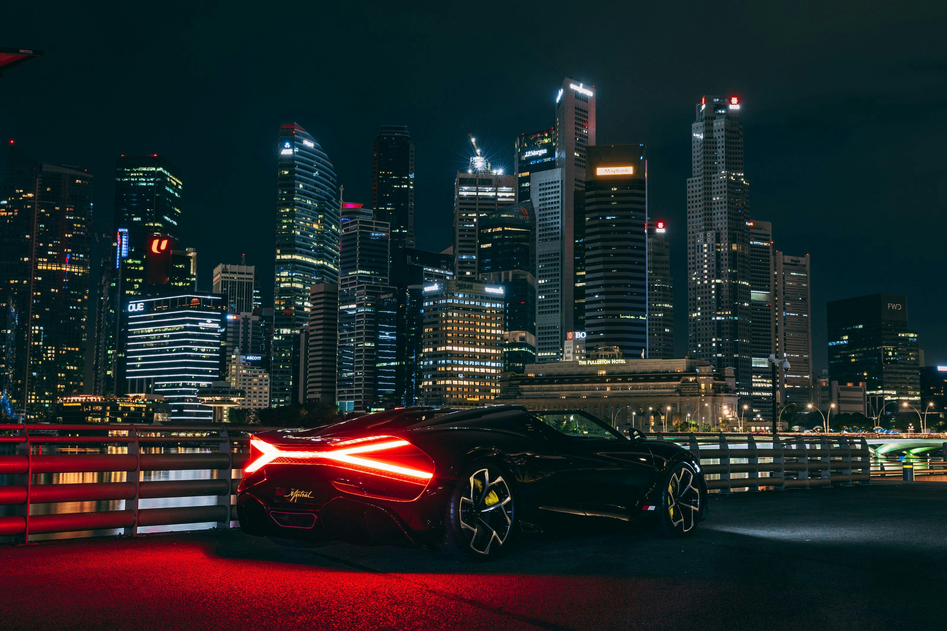 La Bugatti W16 Mistral émerveille Singapour
