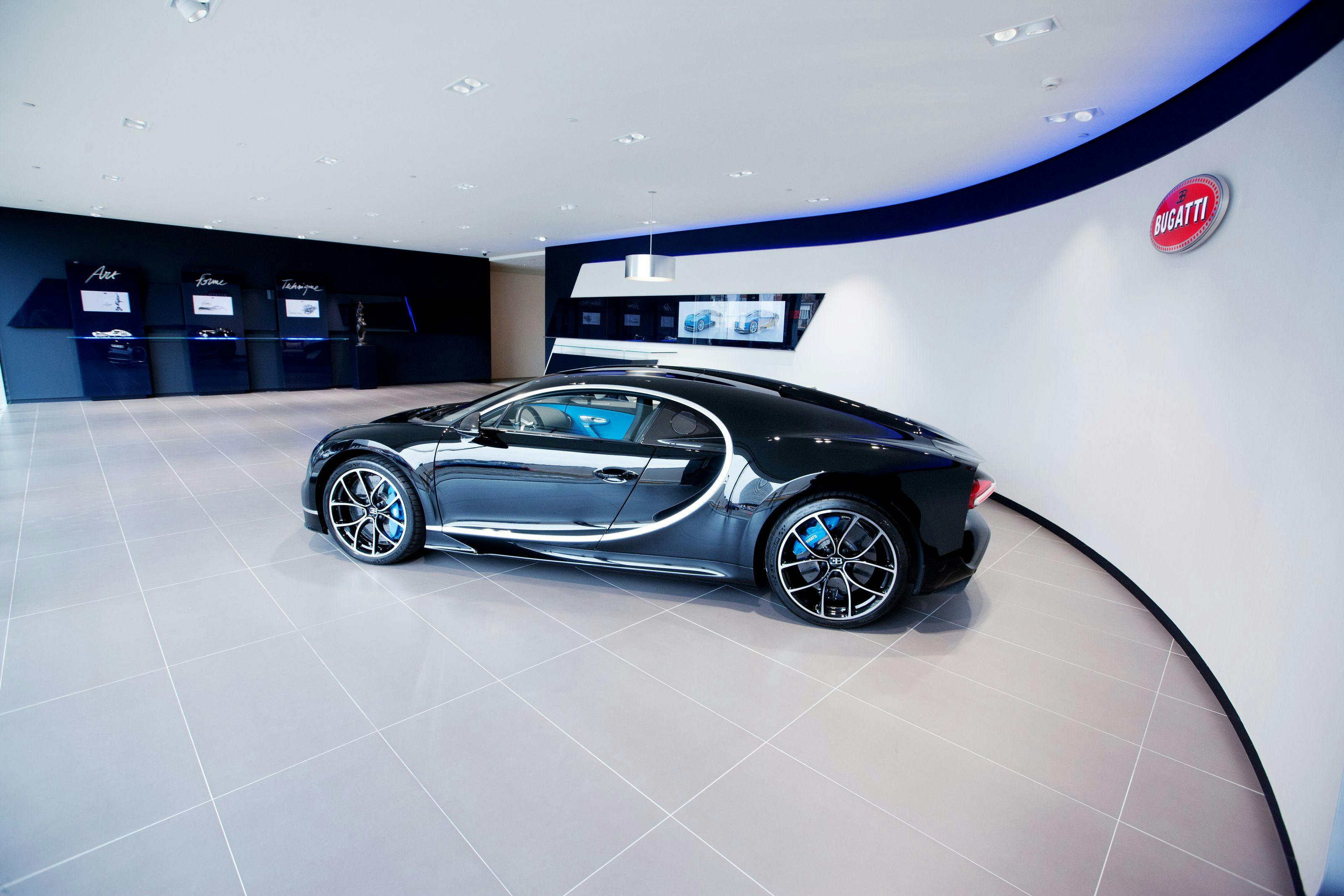 Bugatti Brussels opens redesigned showroom