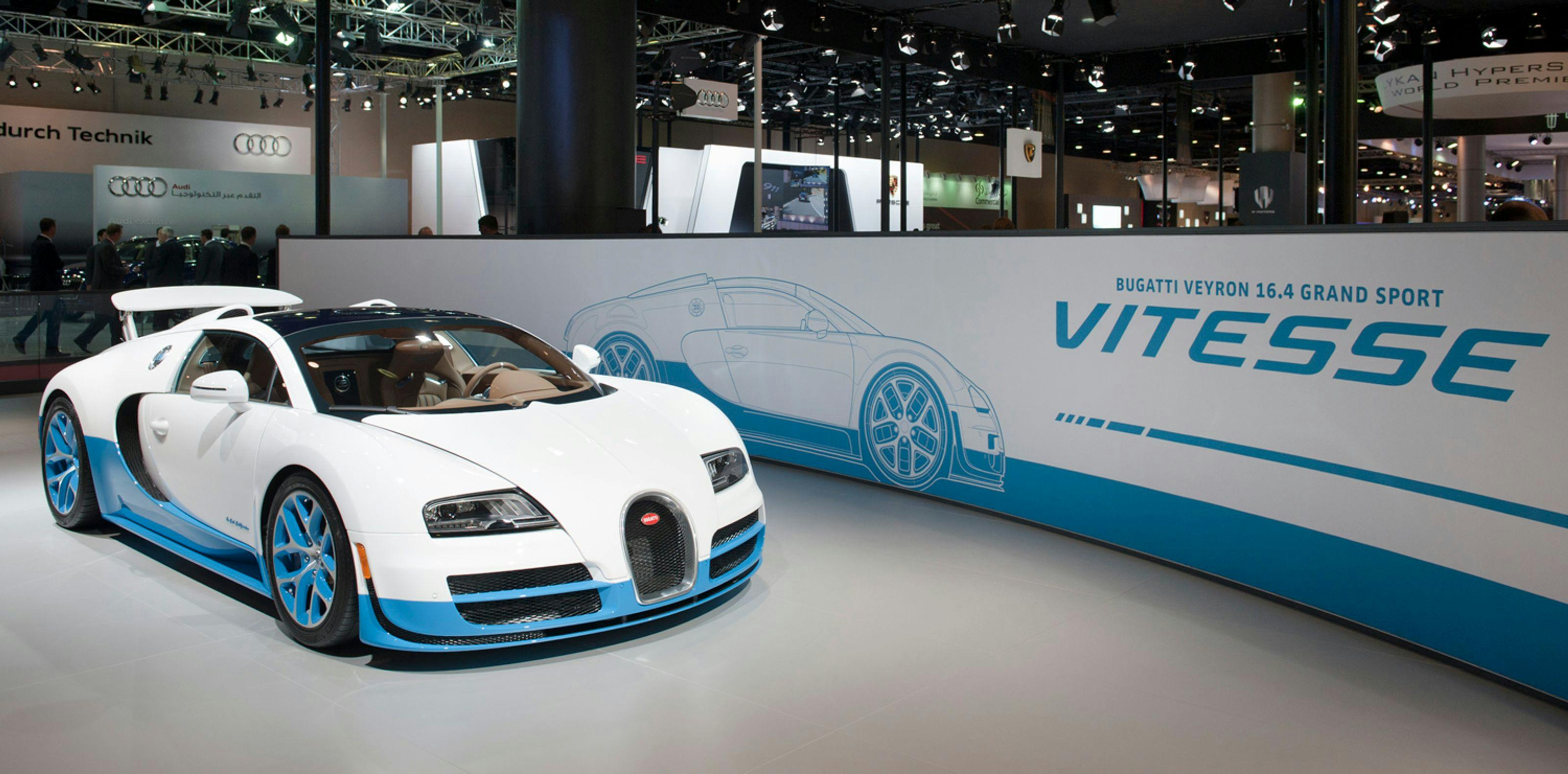Premiere of the Bugatti Grand Sport Vitesse at the Qatar Motor Show 2013