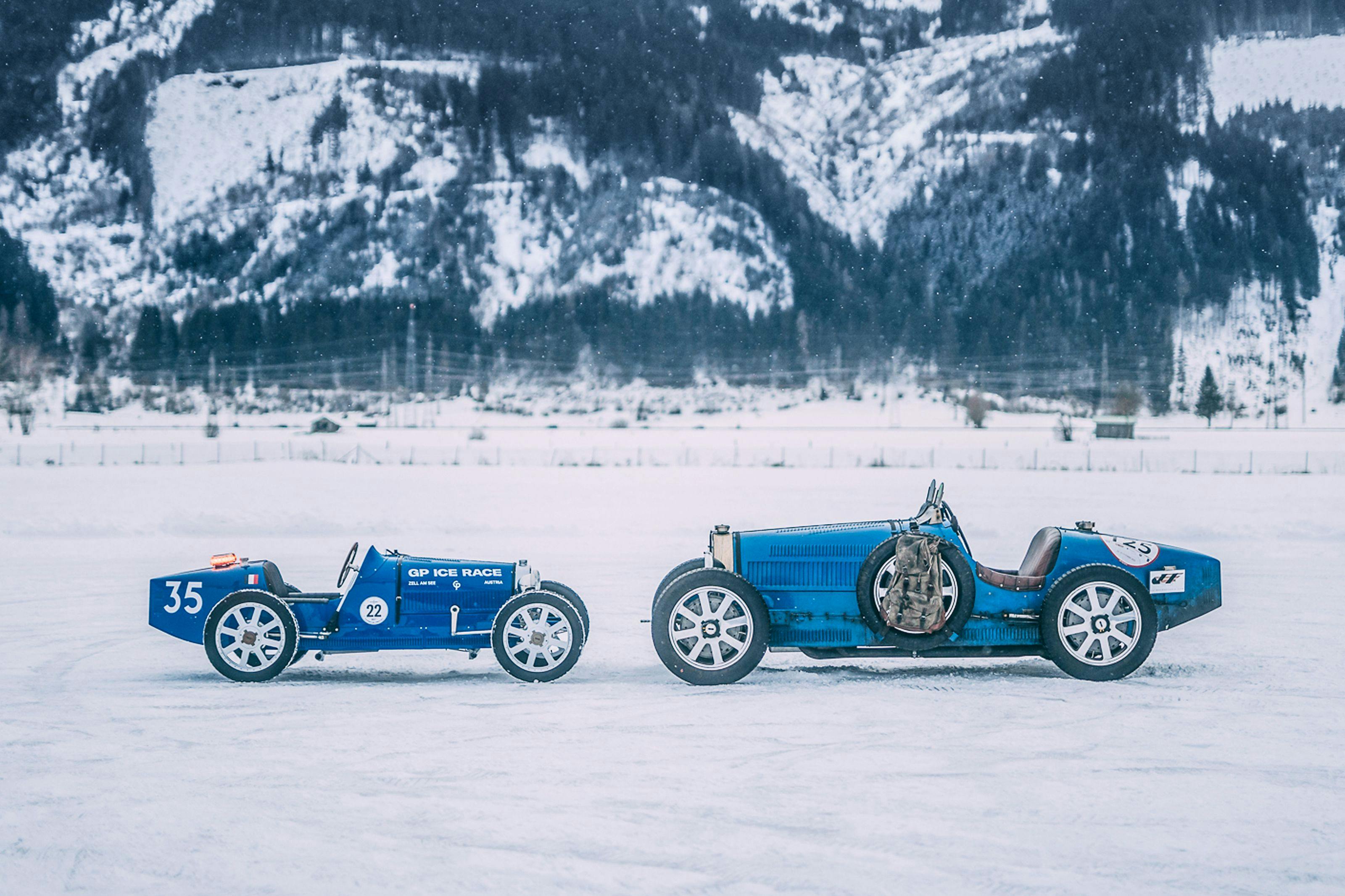 Bugatti Returns to GP Ice Race Over 60 Years After its Maiden Appearance