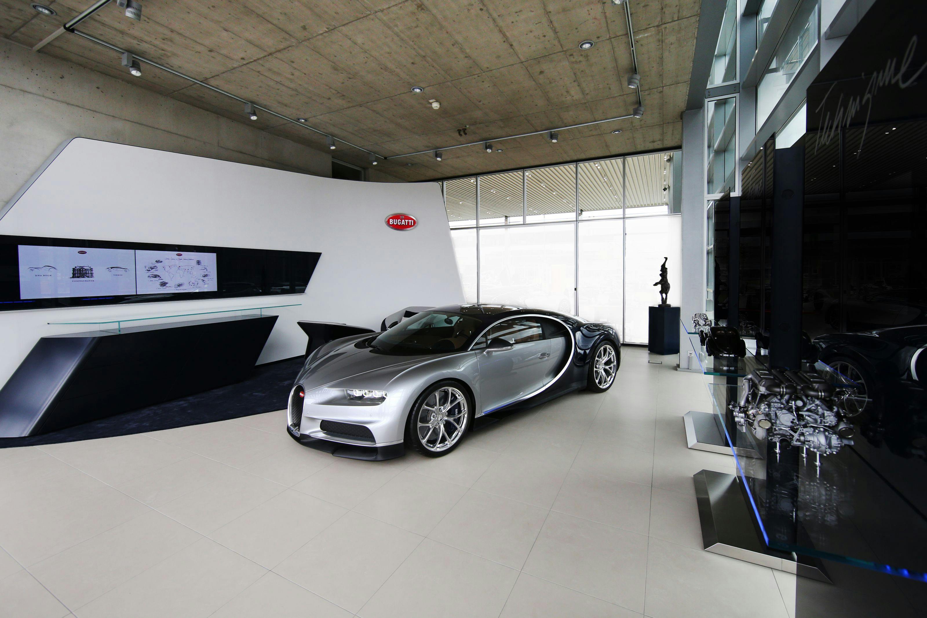 Bugatti opens Düsseldorf showroom in new design
