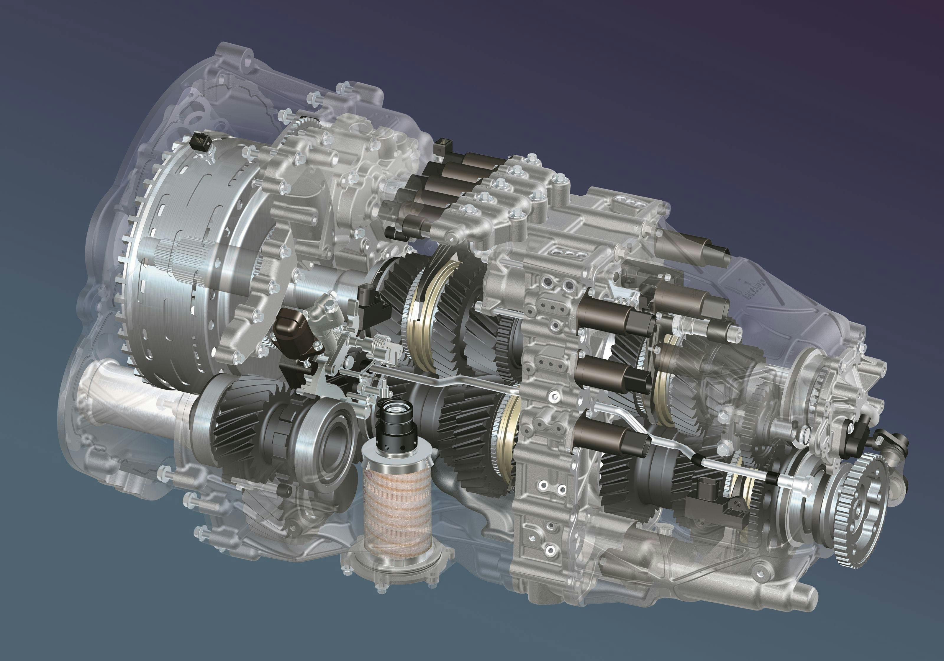 The world's first twin-clutch gearbox with seven speeds