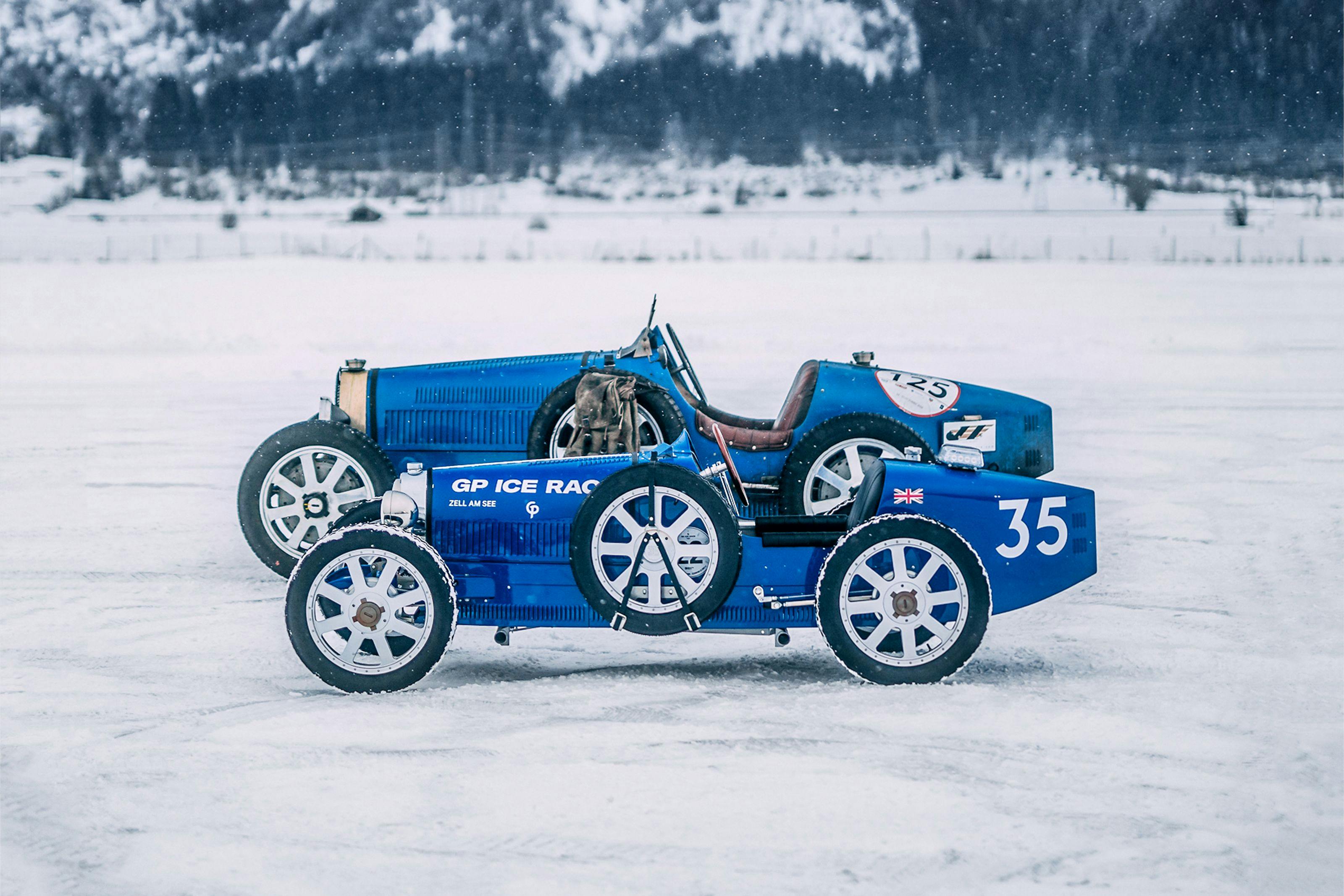 Bugatti Returns to GP Ice Race Over 60 Years After its Maiden Appearance