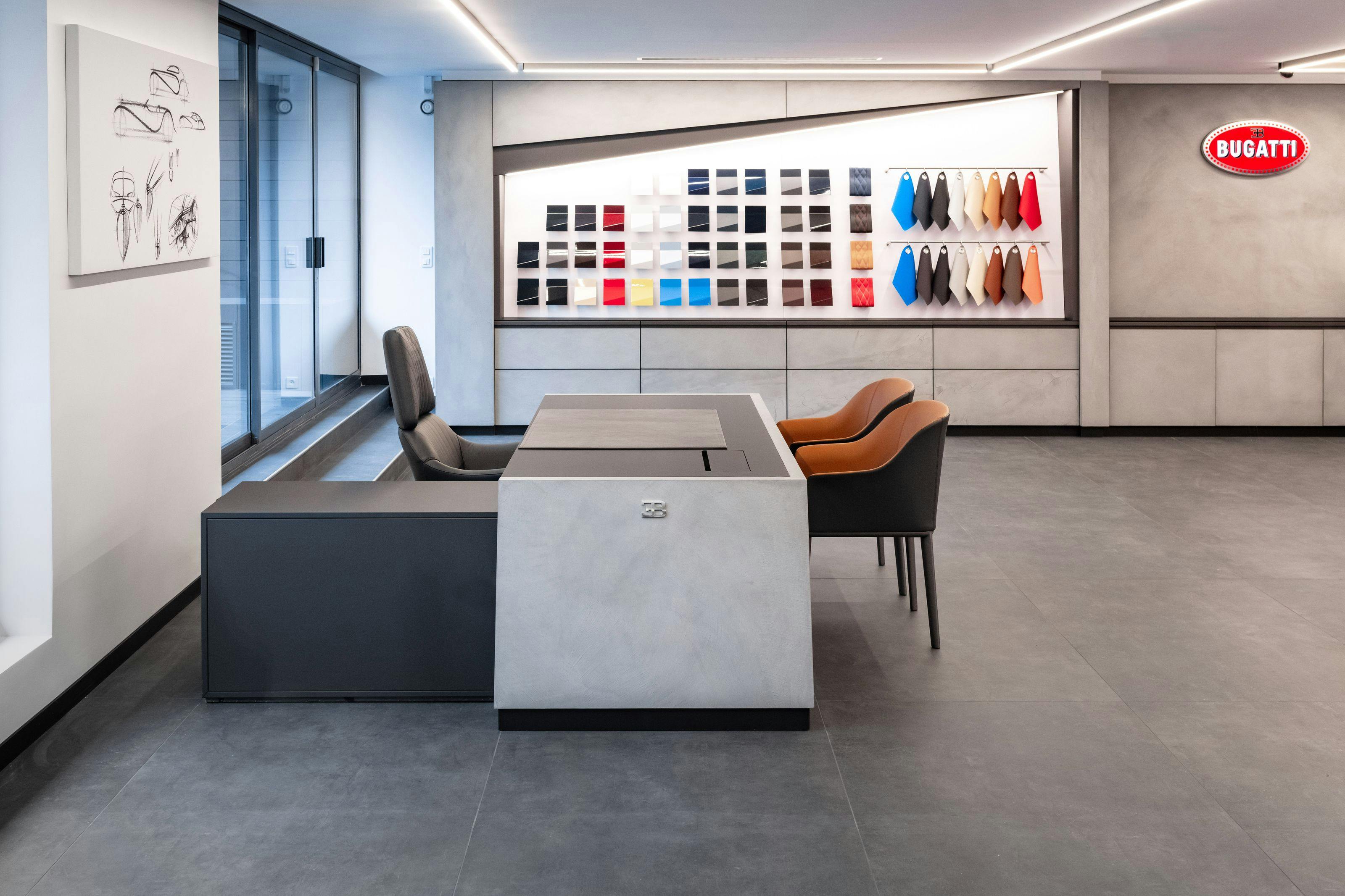 Bugatti opens a new showroom in Paris