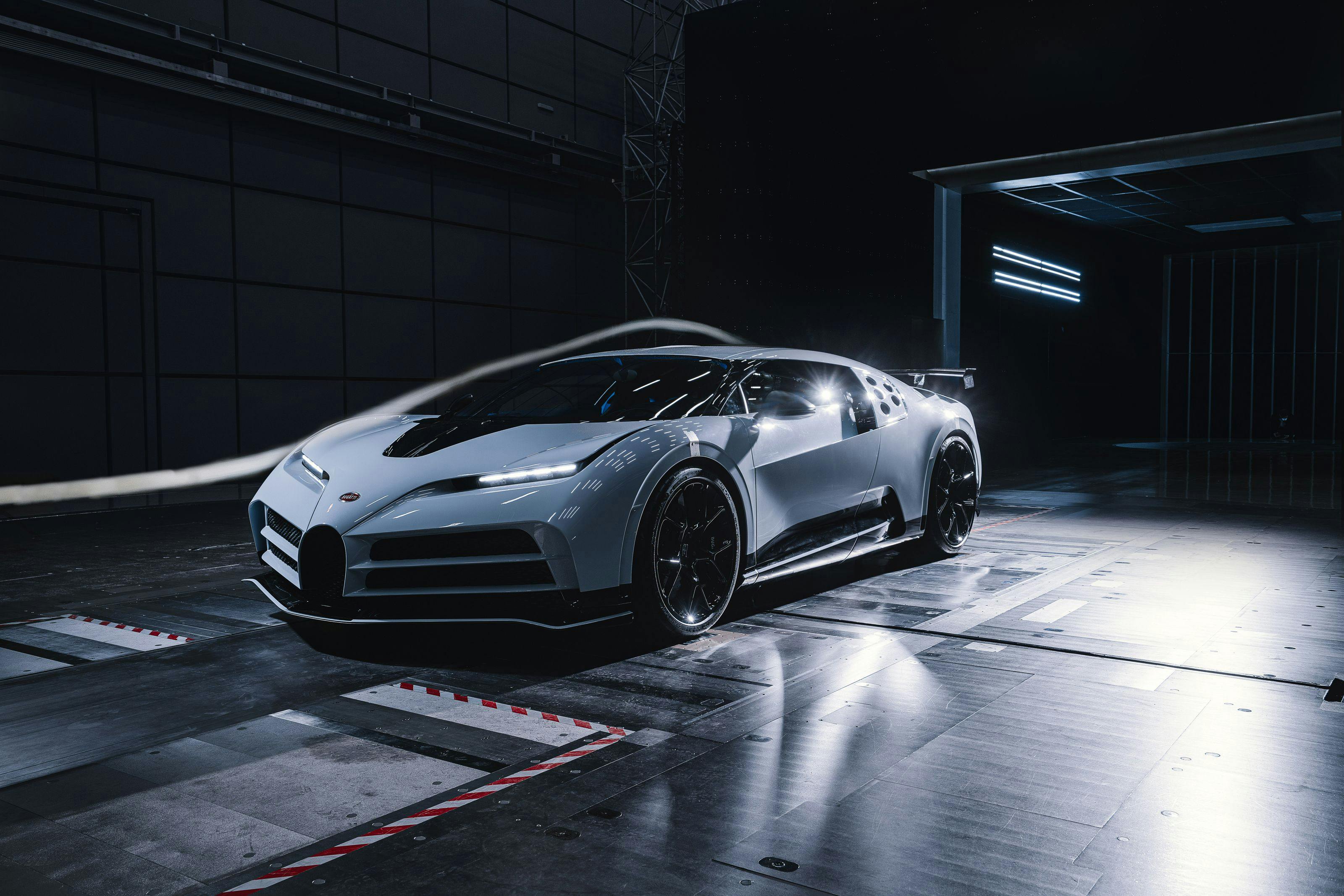 Bugatti Centodieci – Erfolgreiche Tests im Windkanal