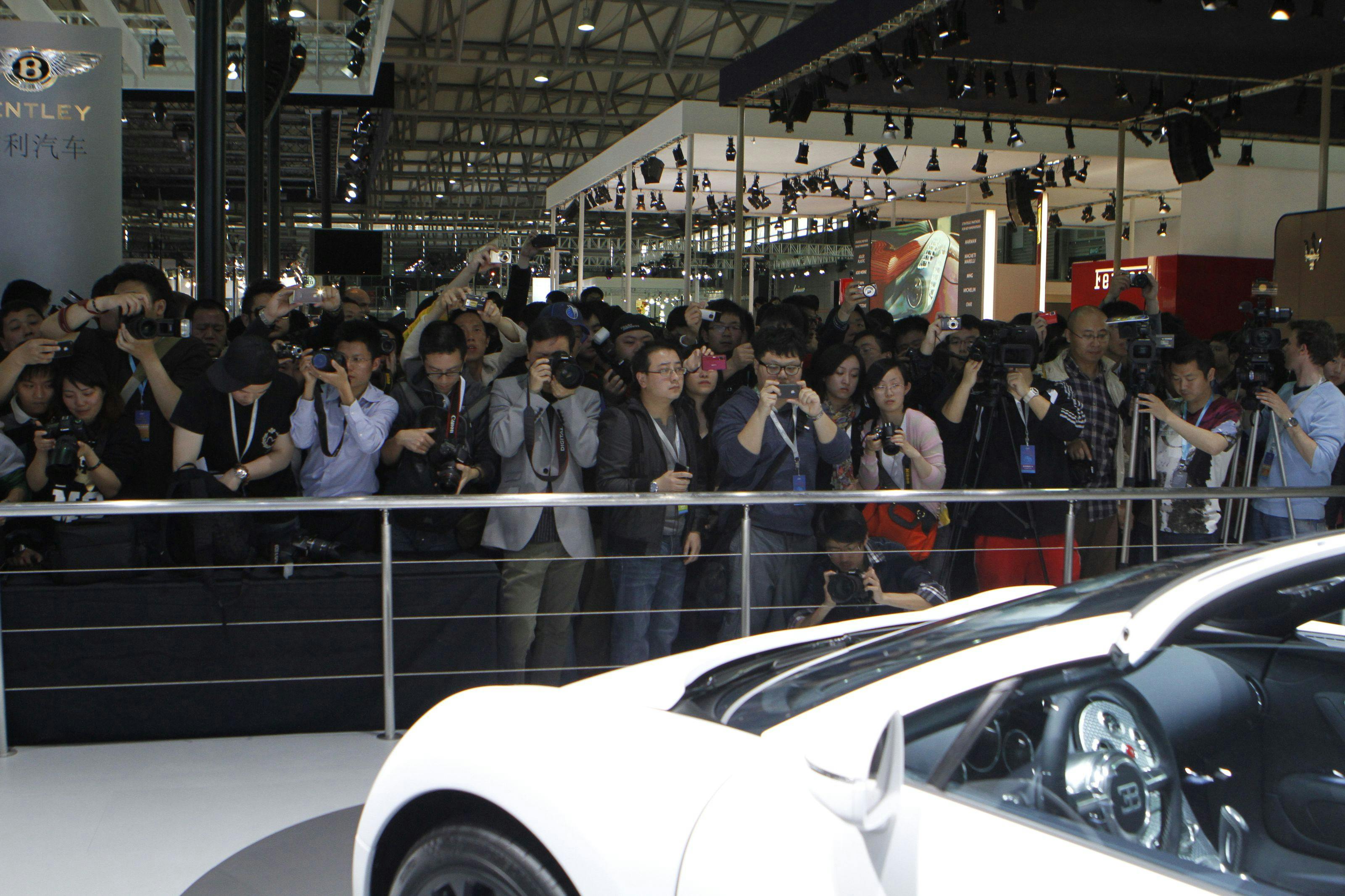 Bugatti displays new models at Auto Shanghai