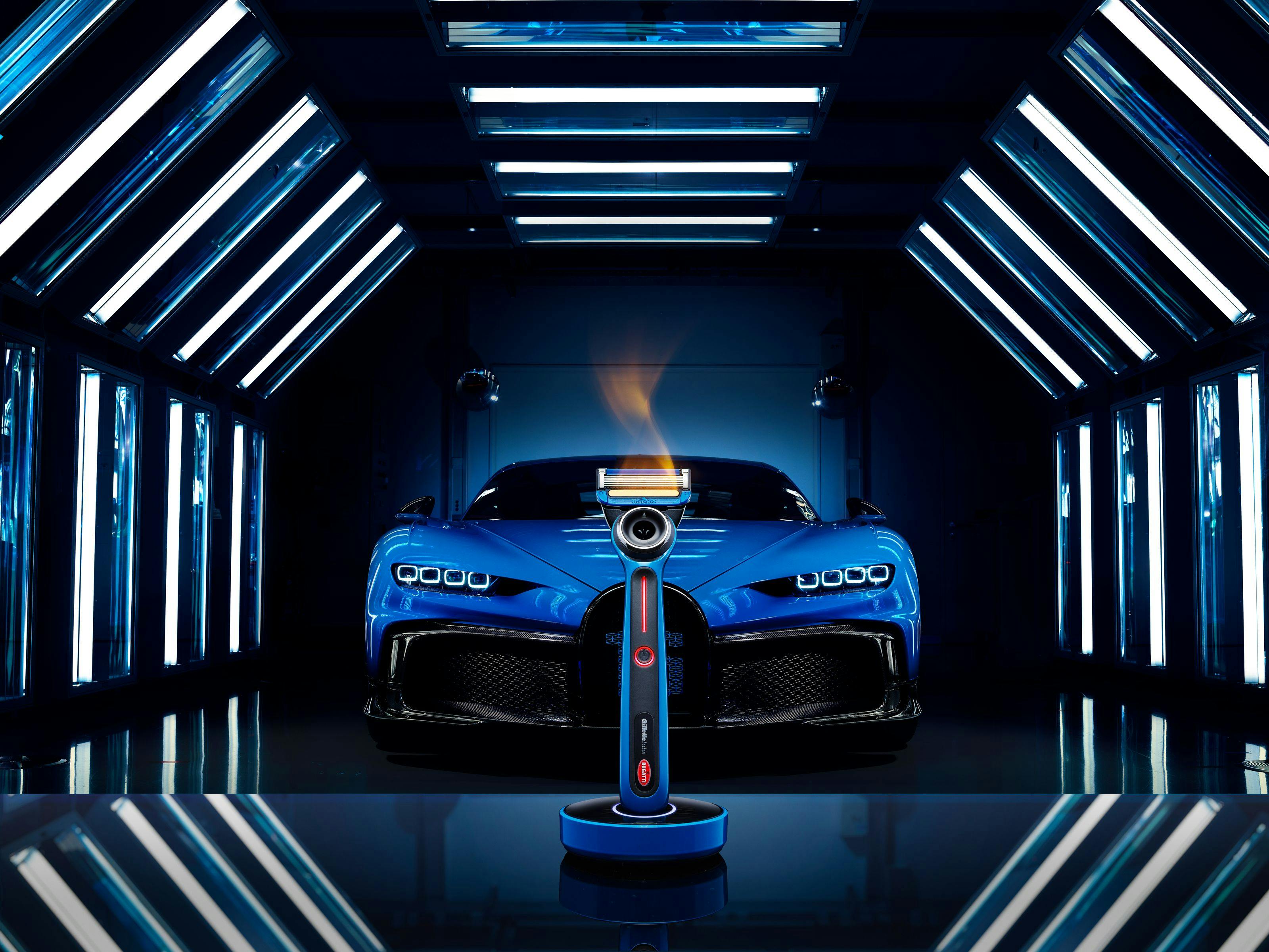 Bugatti s'associe à GilletteLabs pour lancer une édition spéciale de rasoir chauffant