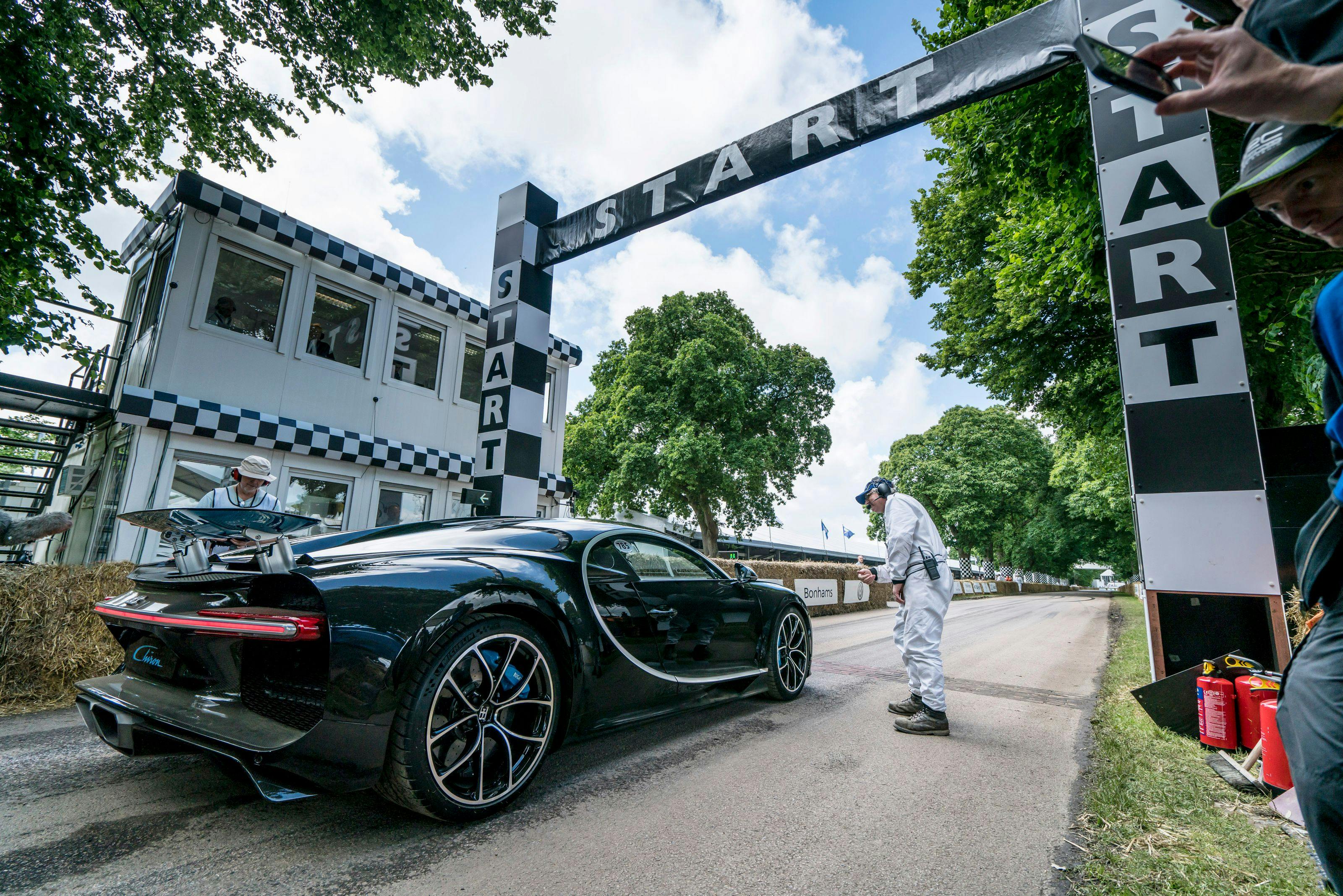 Festival de vitesse de Goodwood 2016 : Première de la Bugatti Chiron au Royaume-Uni