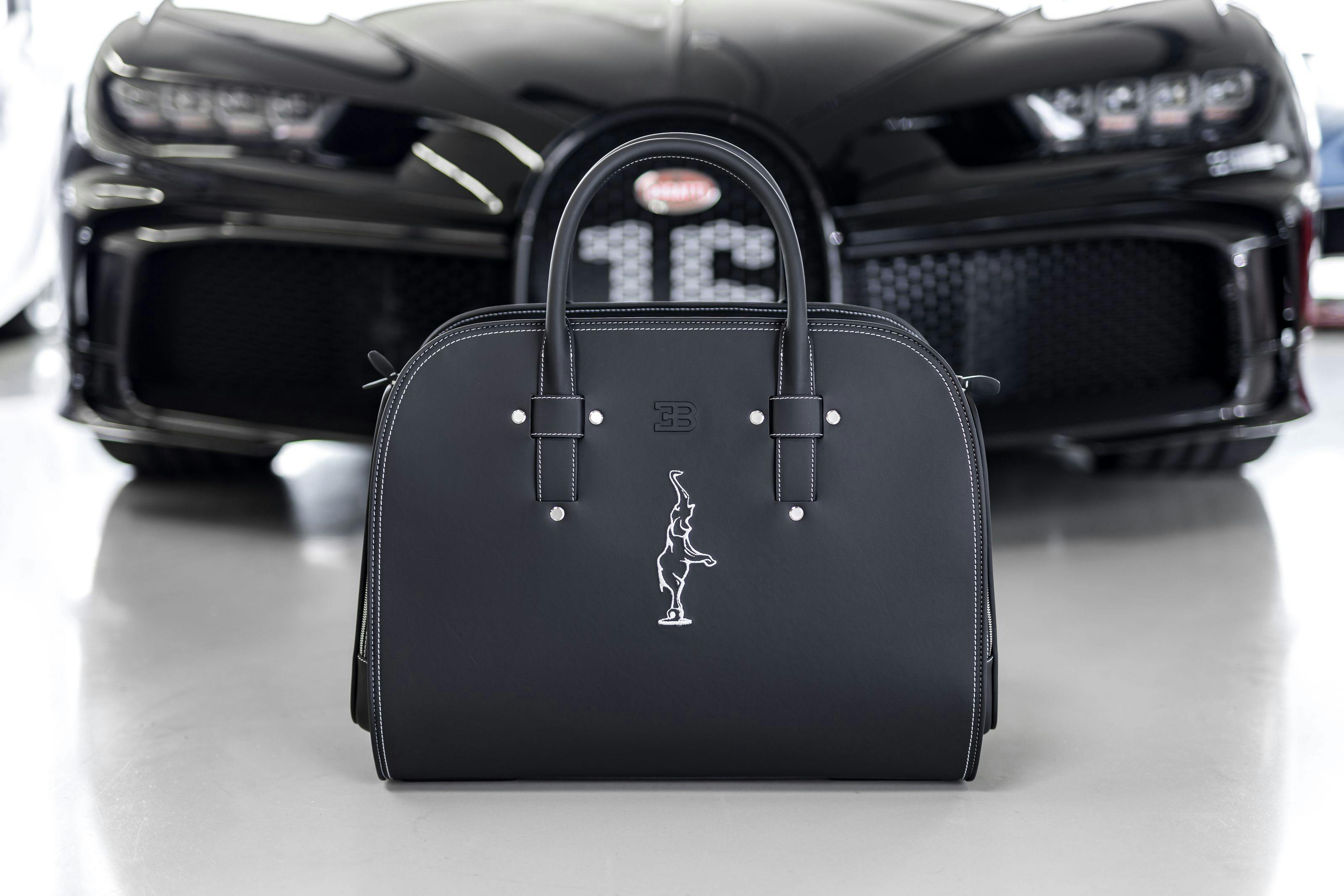 Exquisite luggage on a new level: Custom-fit Chiron baggage is as individual as every Bugatti